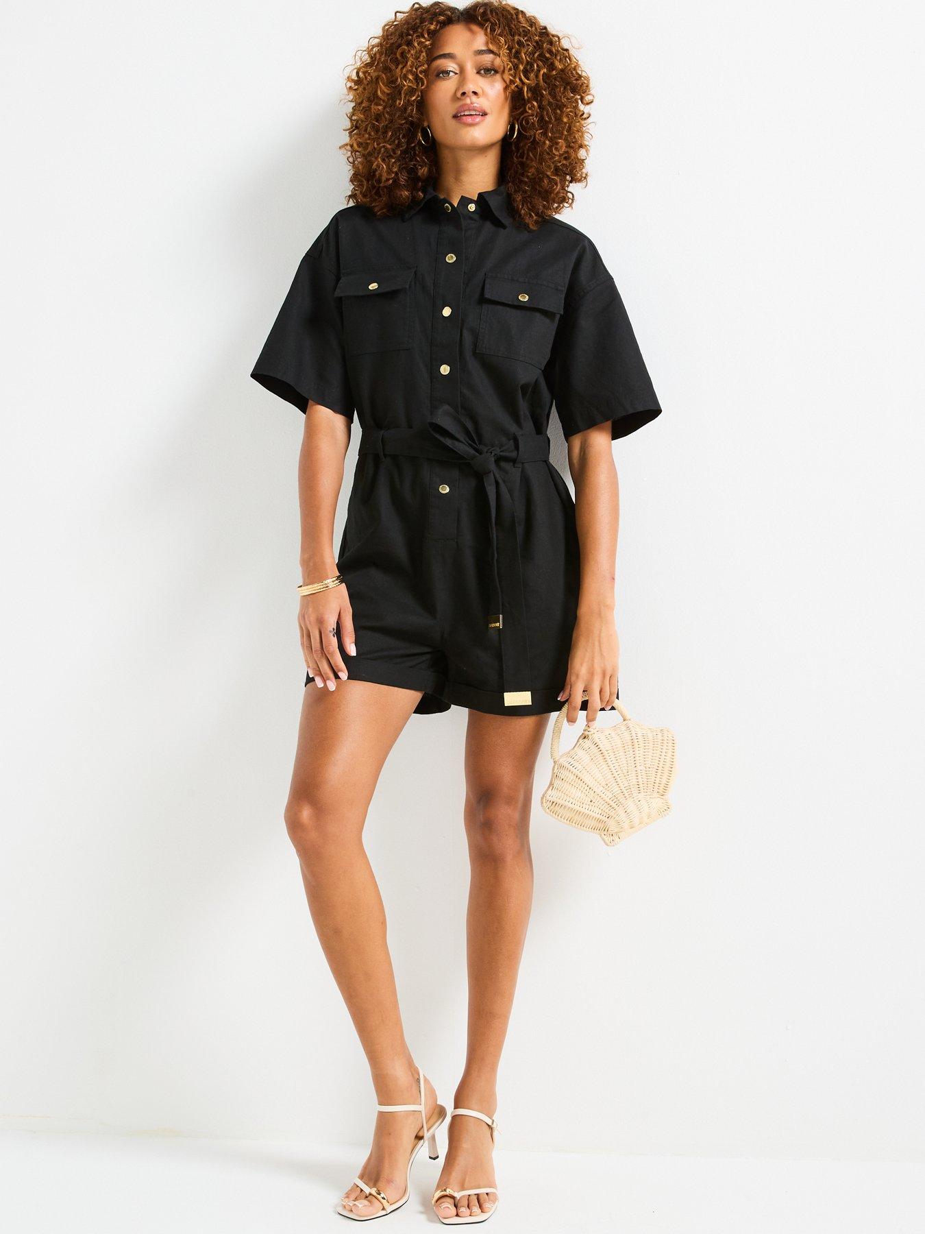 Image 3 of 5 of Barbour International Priya Playsuit - Black