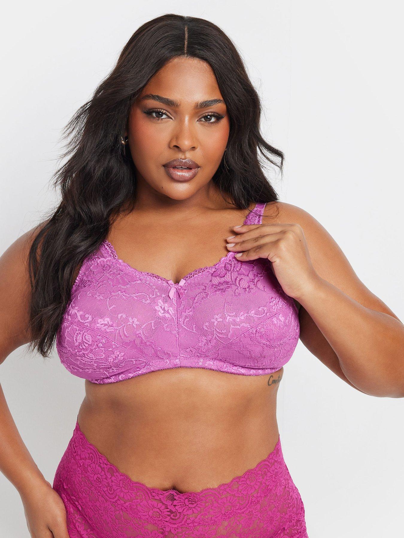 Image 1 of 1 of Yours Curve Lace Total Support Bra