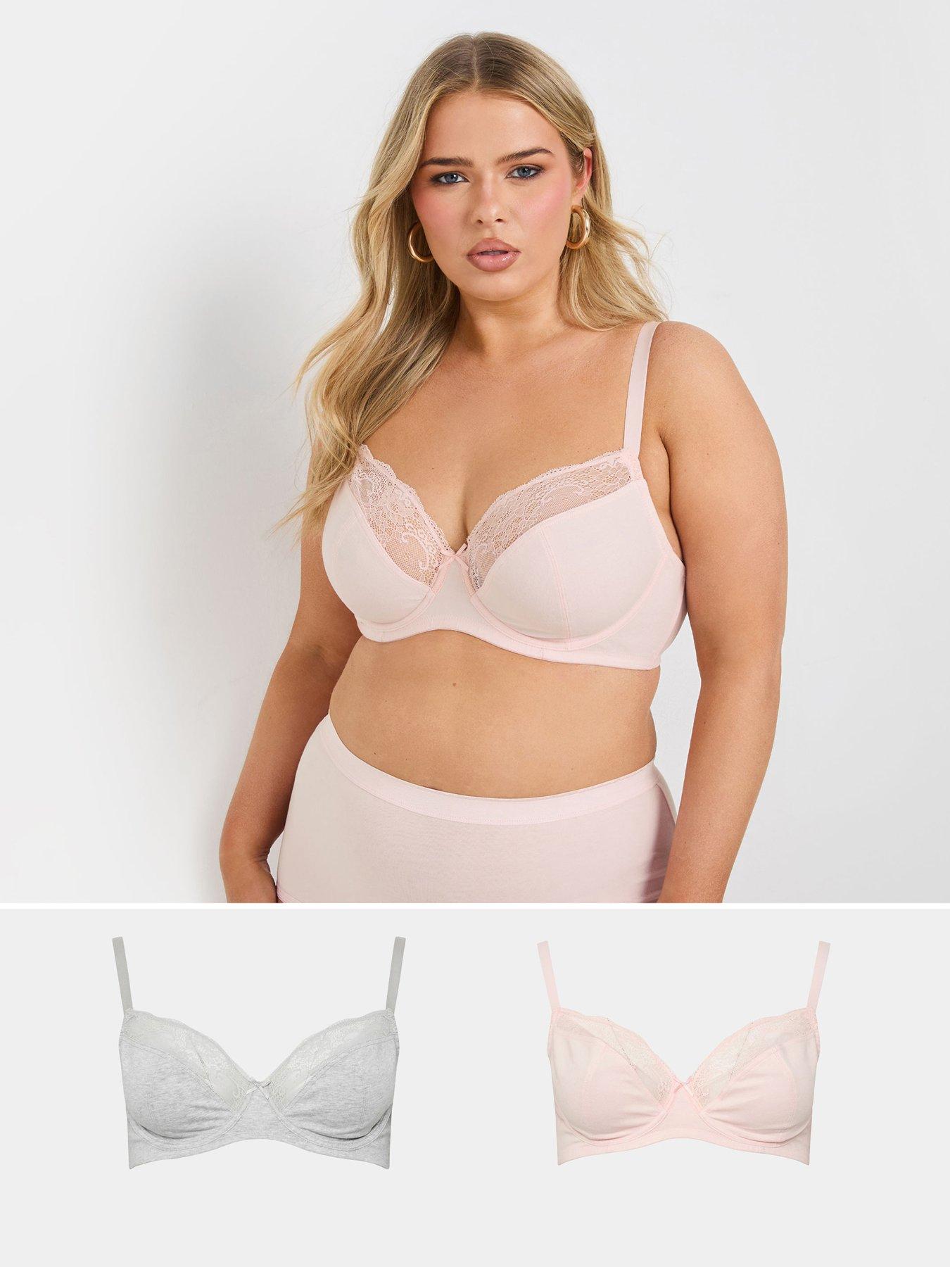 undefined Curve 2 Pack Floral Embellished Padded Bra