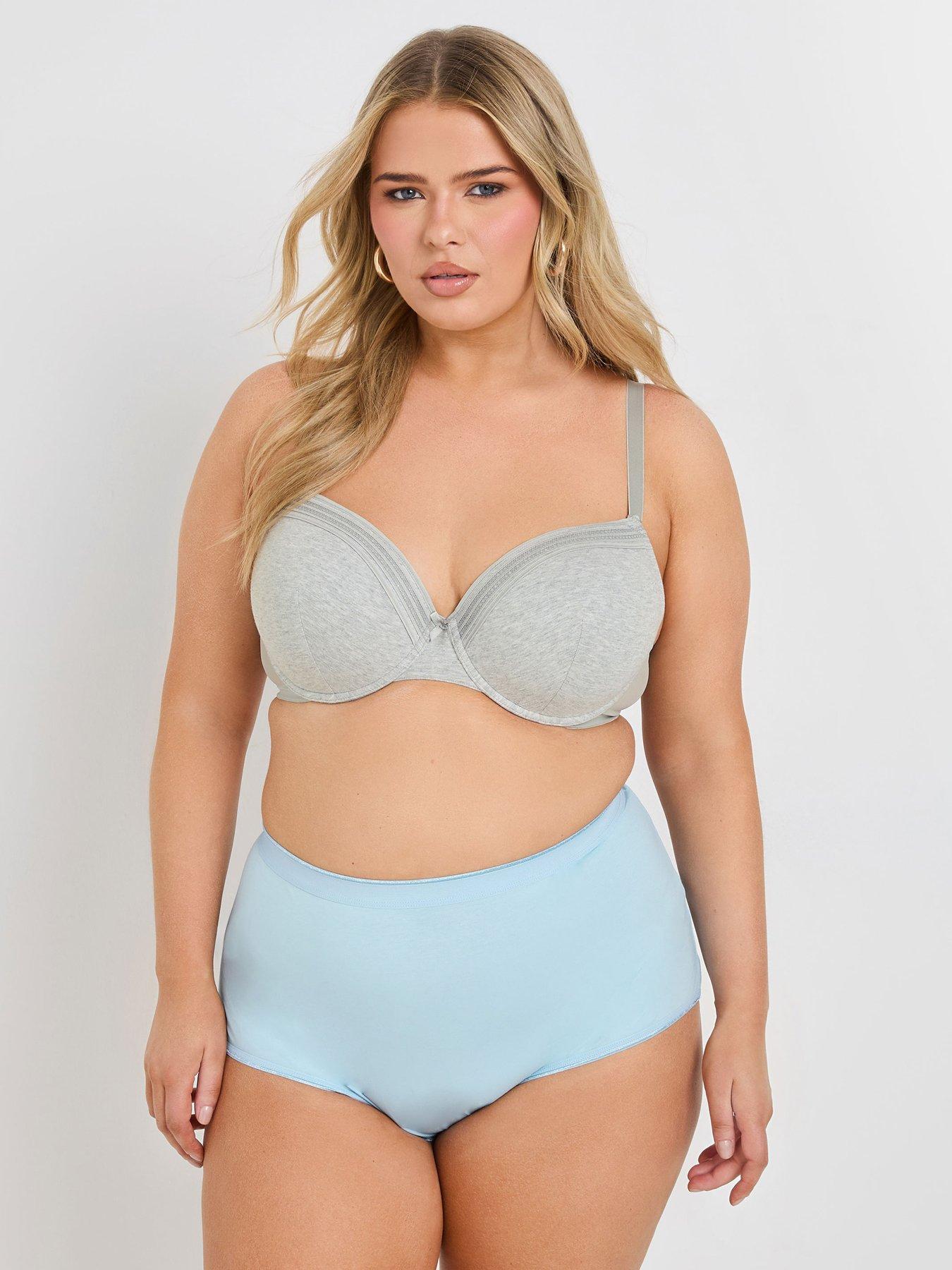 Image 3 of 4 of Yours Curve 2 Pack Floral Embellished Padded Bra
