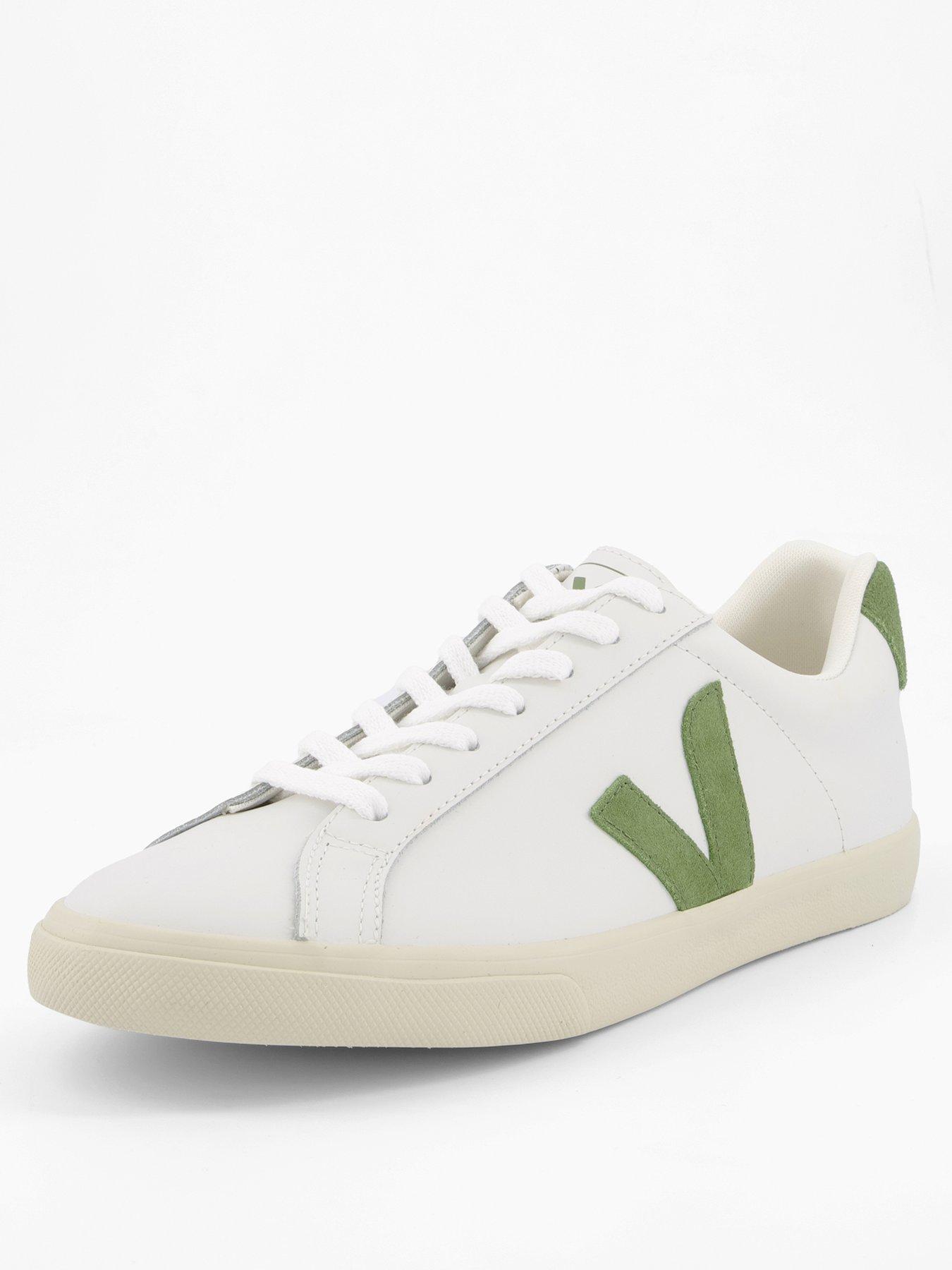 Image 2 of 7 of Veja Men's Esplar Logo Trainers - White/Green
