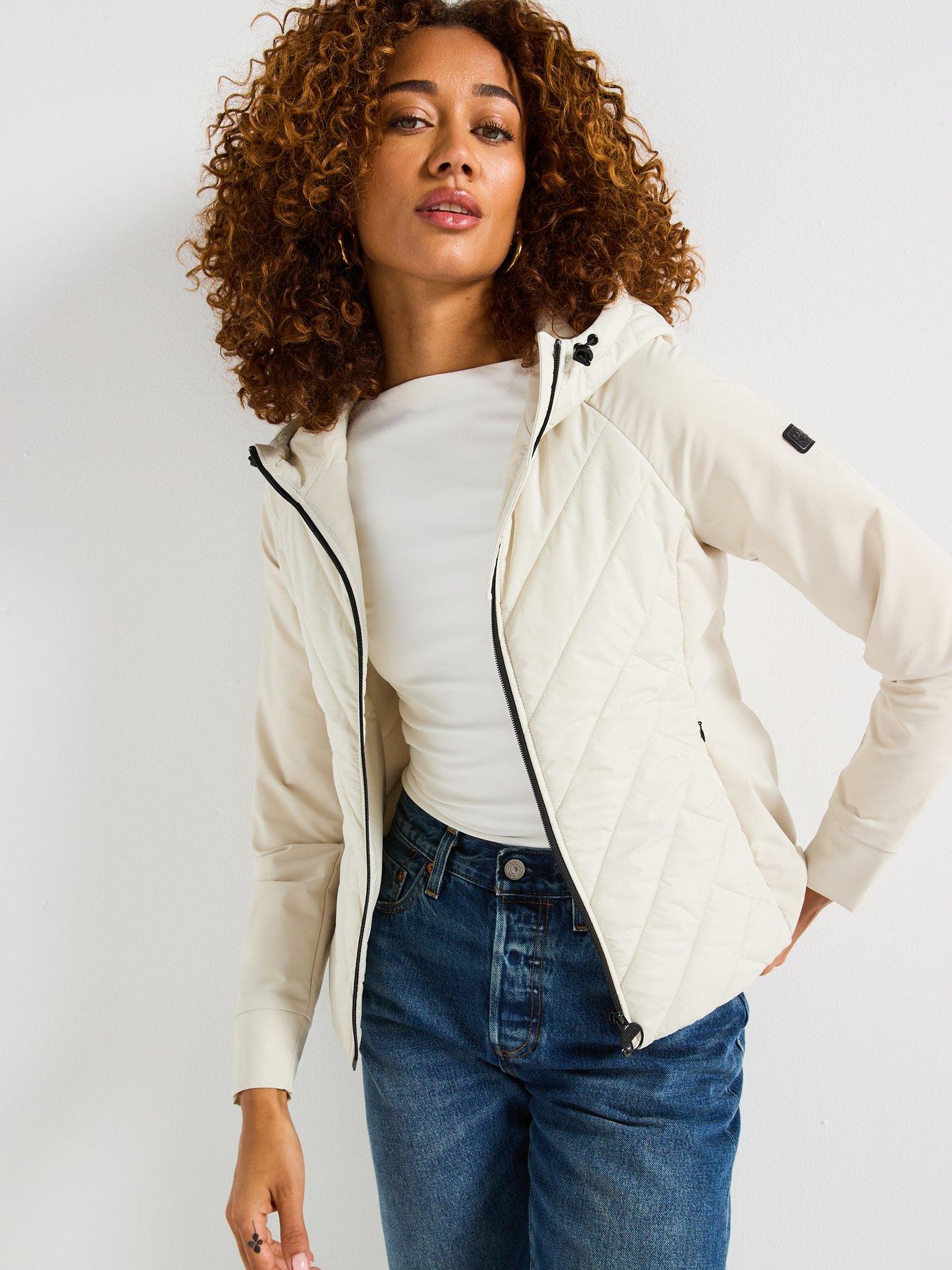 undefined Dakota Quilted Sweater Jacket - Stone