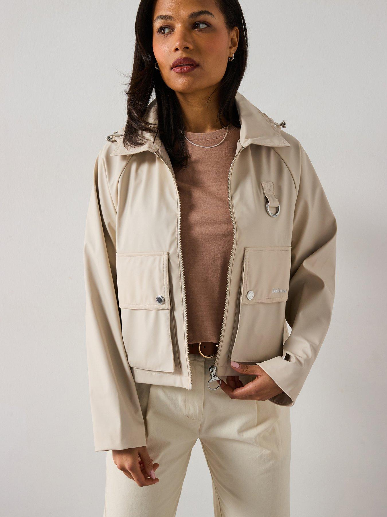 Barbour June Showerproof Jacket Beige Very