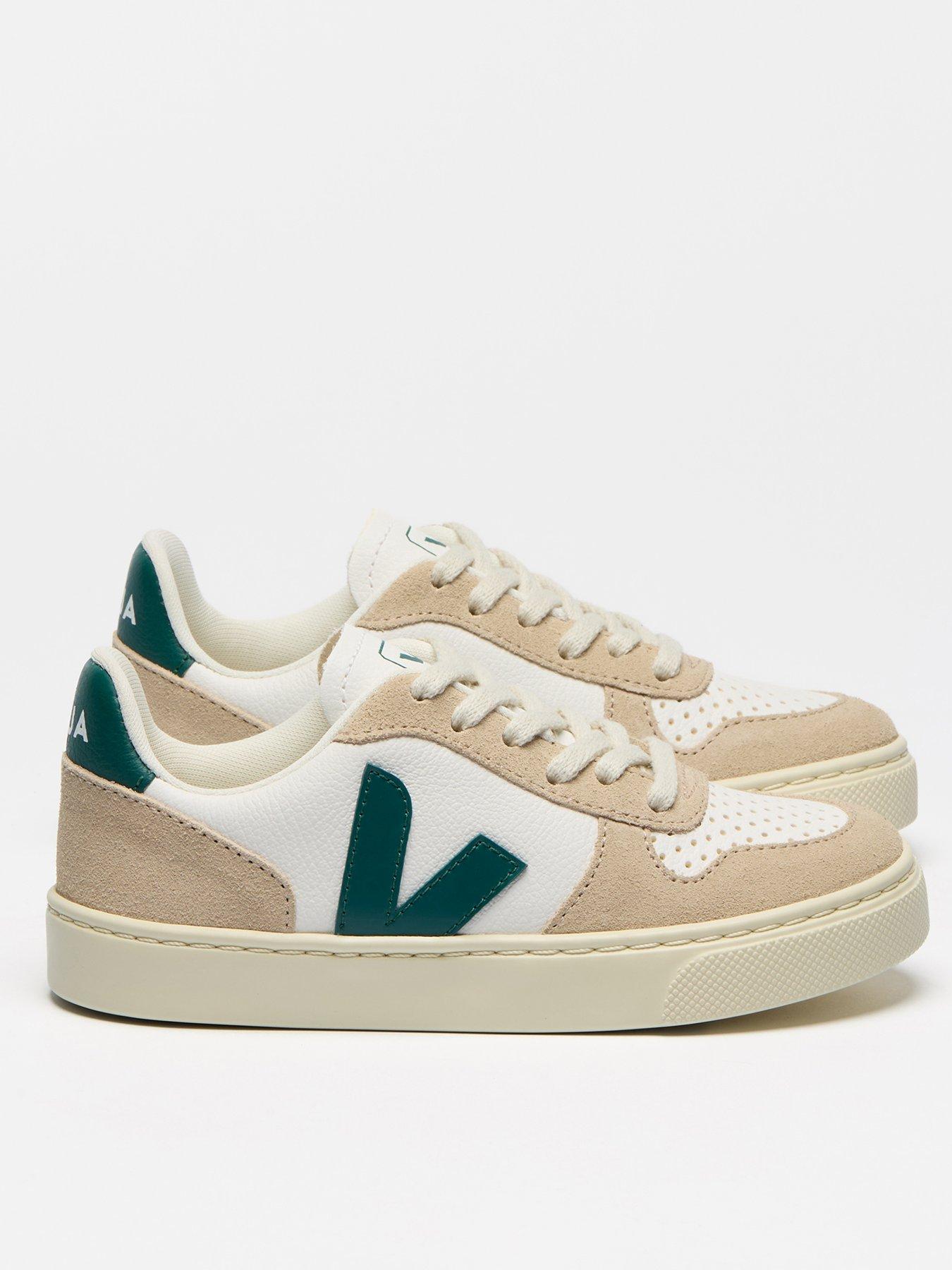 Veja Junior Small V-10 Laces Trainers - Beige