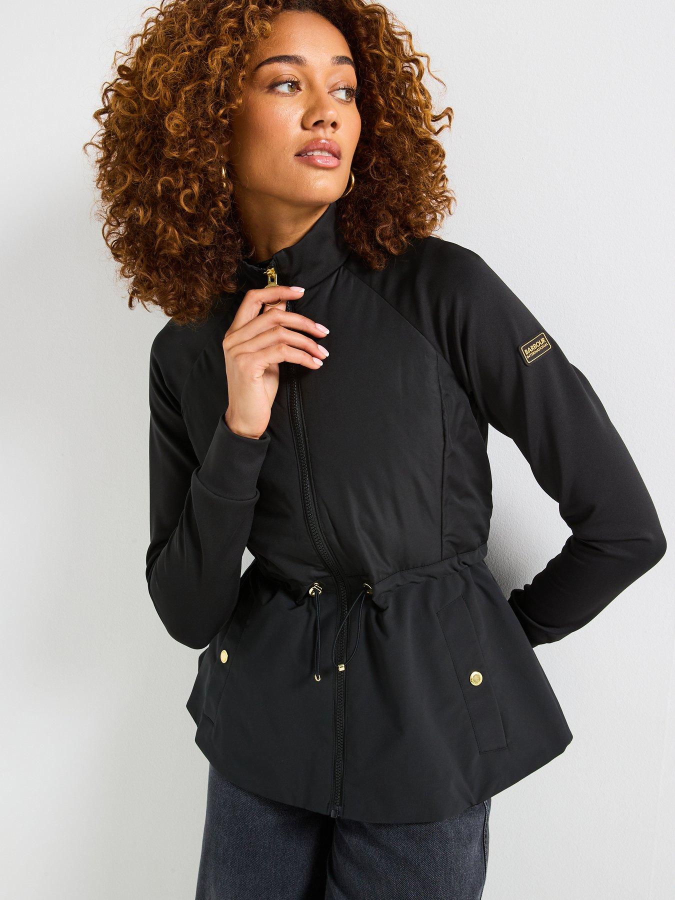undefined Caprice Quilted Sweat Jacket - Black
