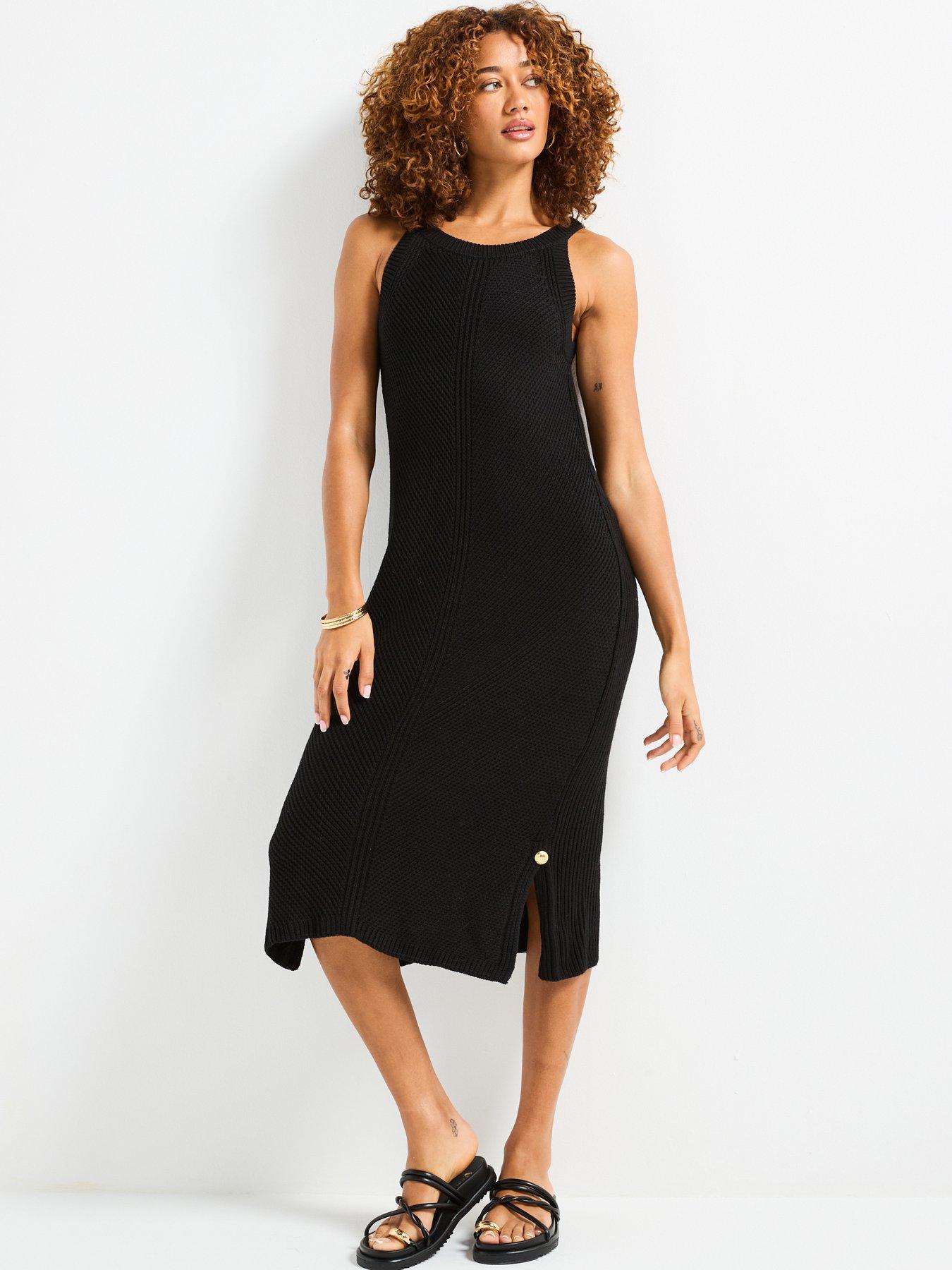 ワンピースその他 Barbour International Piquet Knitted Midi Dress Barbour International | Piquet Knitted Midi Dress | Black