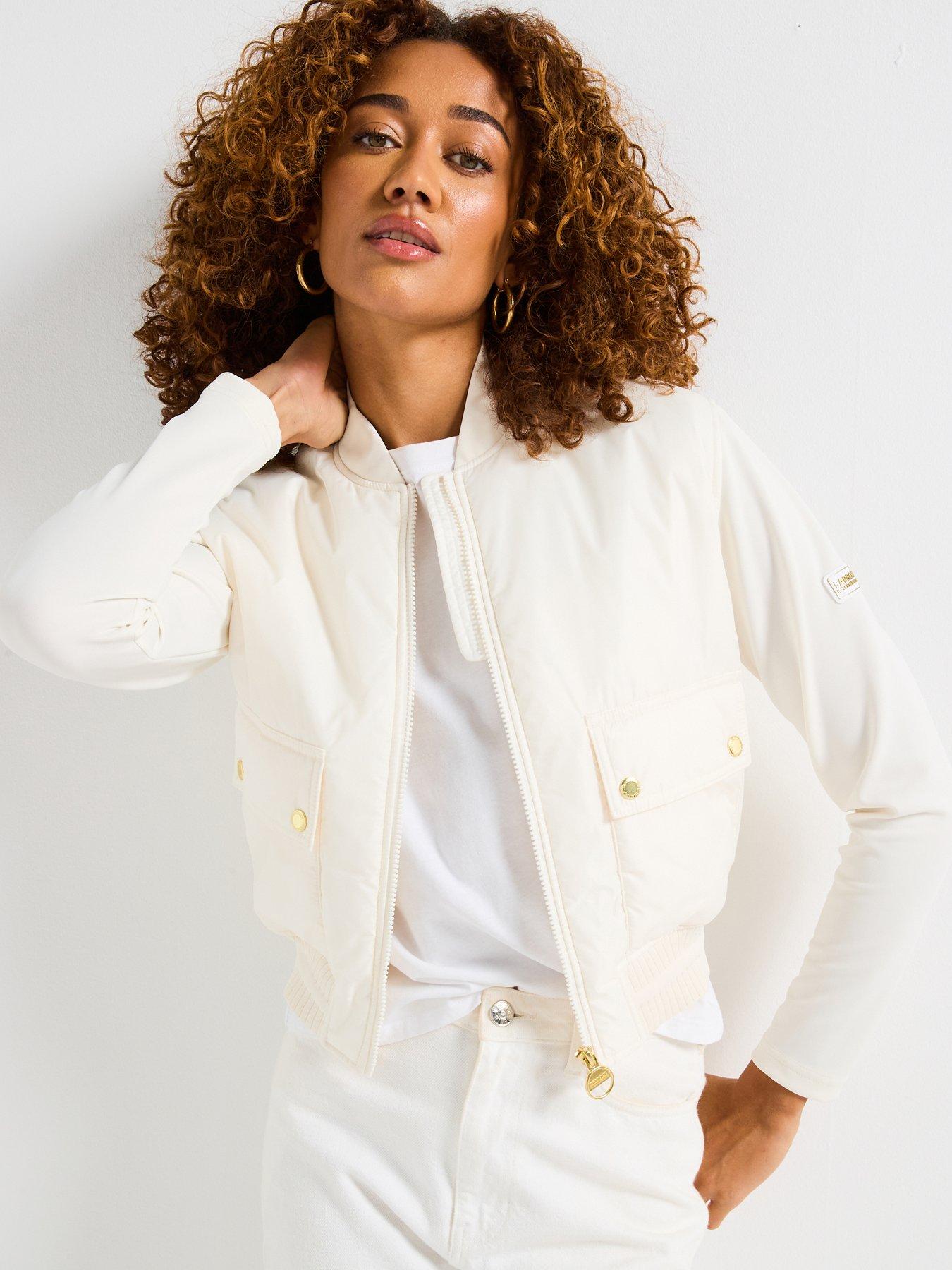 undefined B.intl Emerson Quilted Sweat Jacket - White