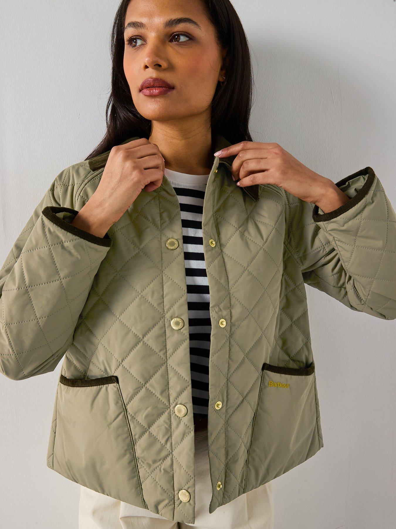 Barbour Anise Quilt Khaki Very