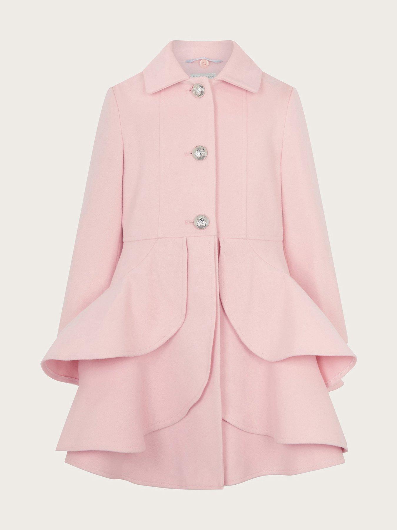 Pink skirted coat hotsell