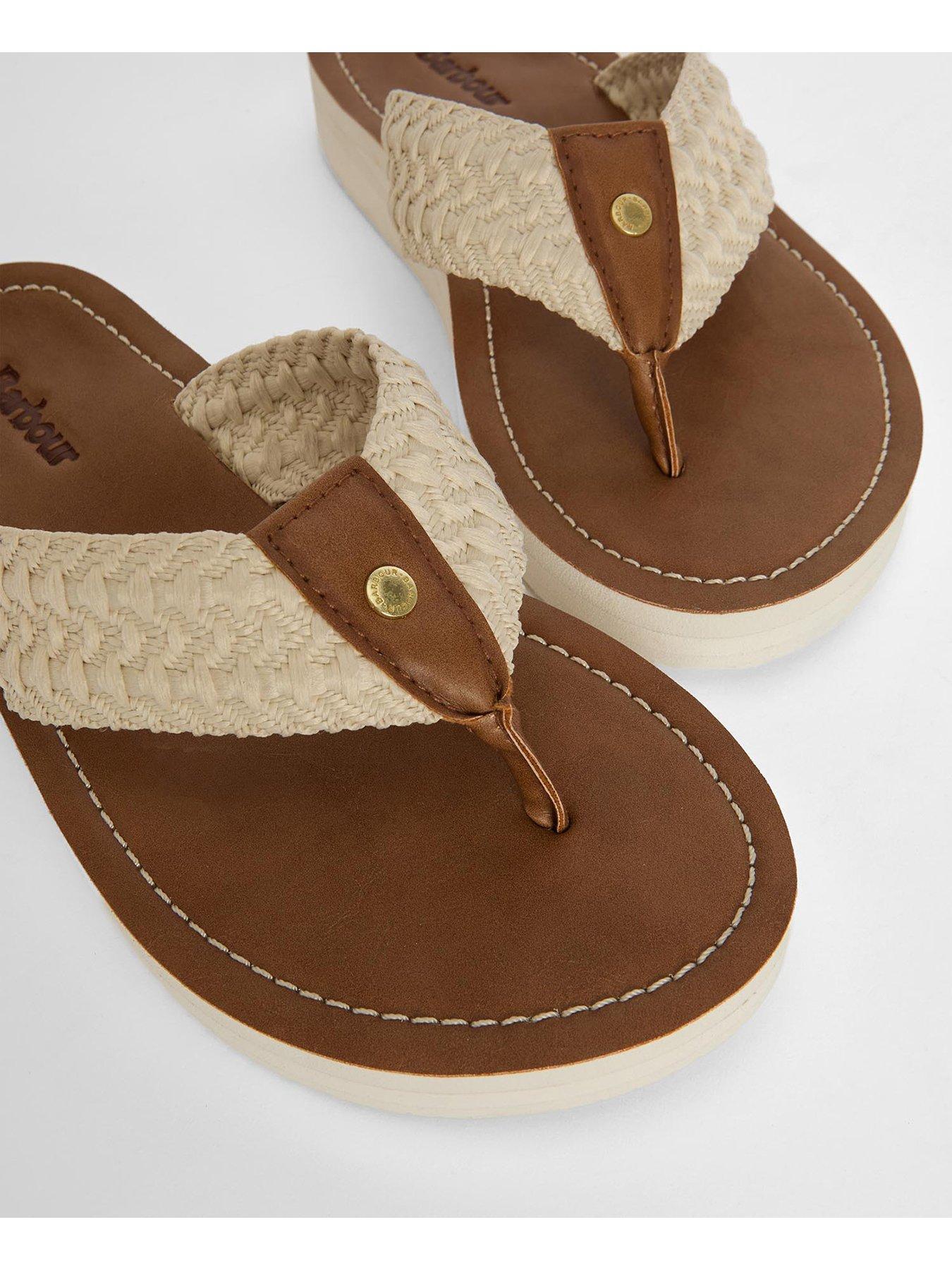 Image 7 of 7 of Barbour Kelburn Beach Sandals - White