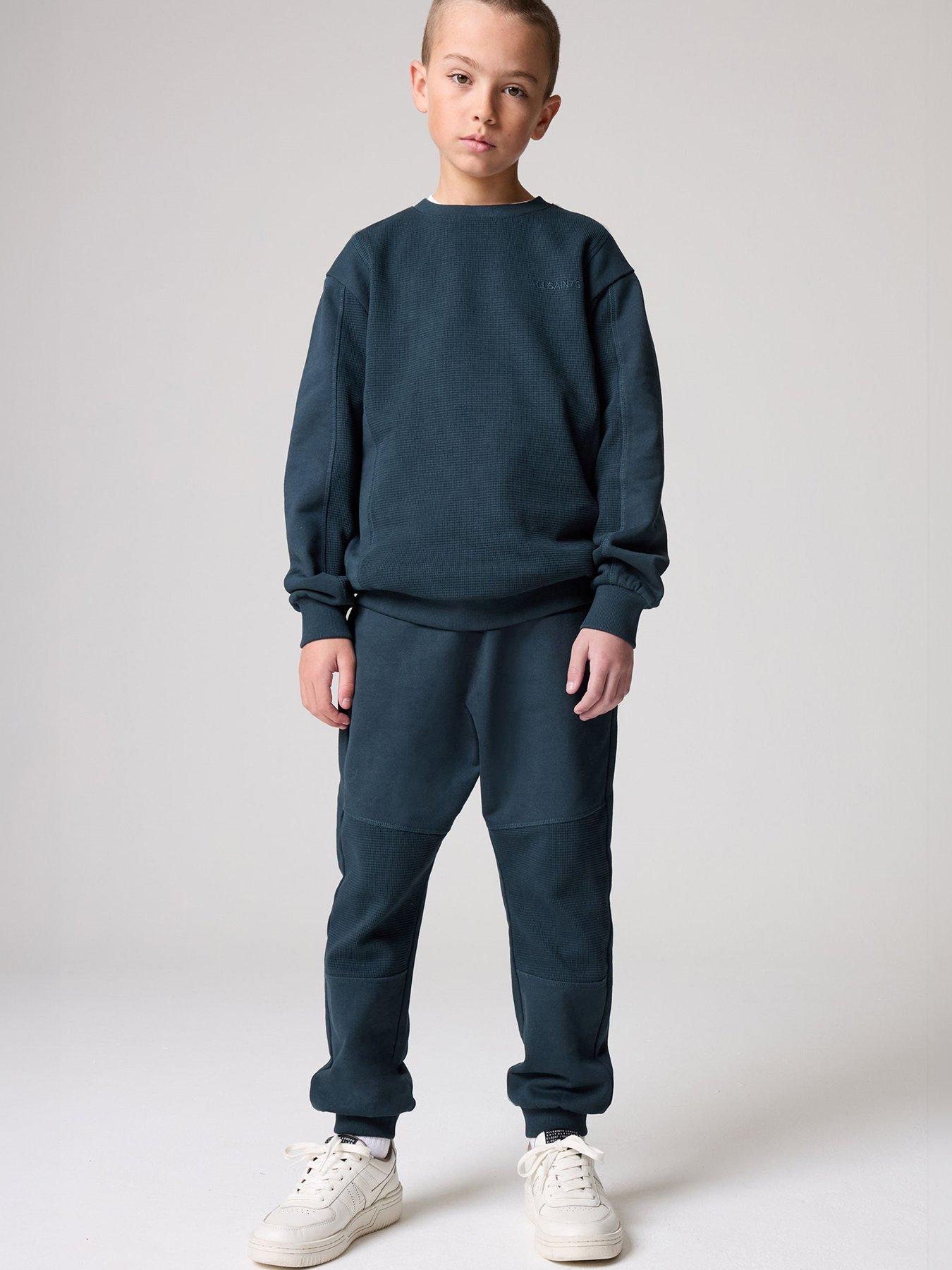 undefined Boys Waffle Textured Set - Navy