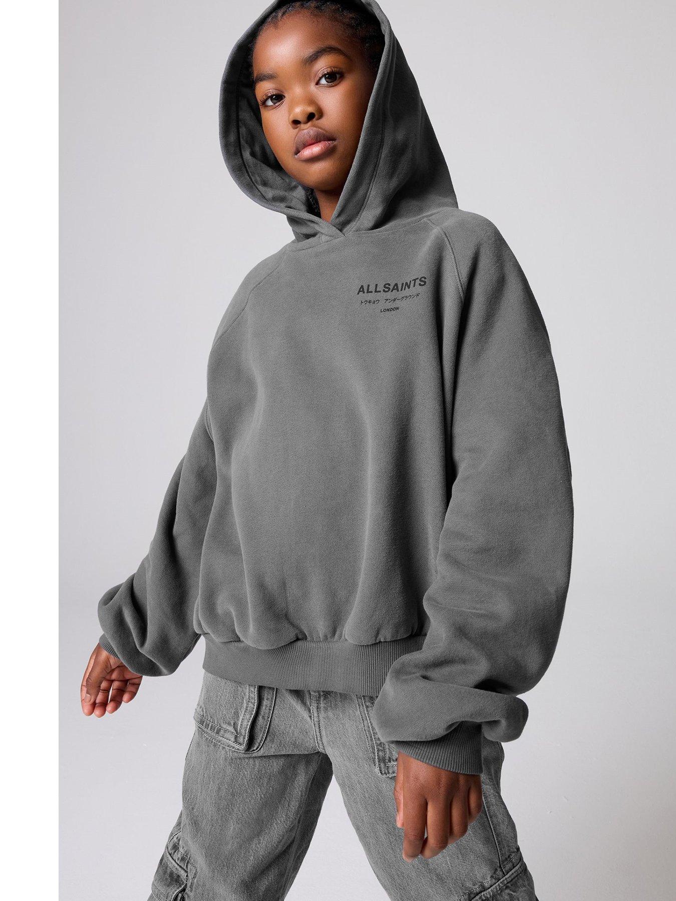 smALLSAINTS Girls Dana Zip Hoodie, Grey, Size Age: 12-13 Years