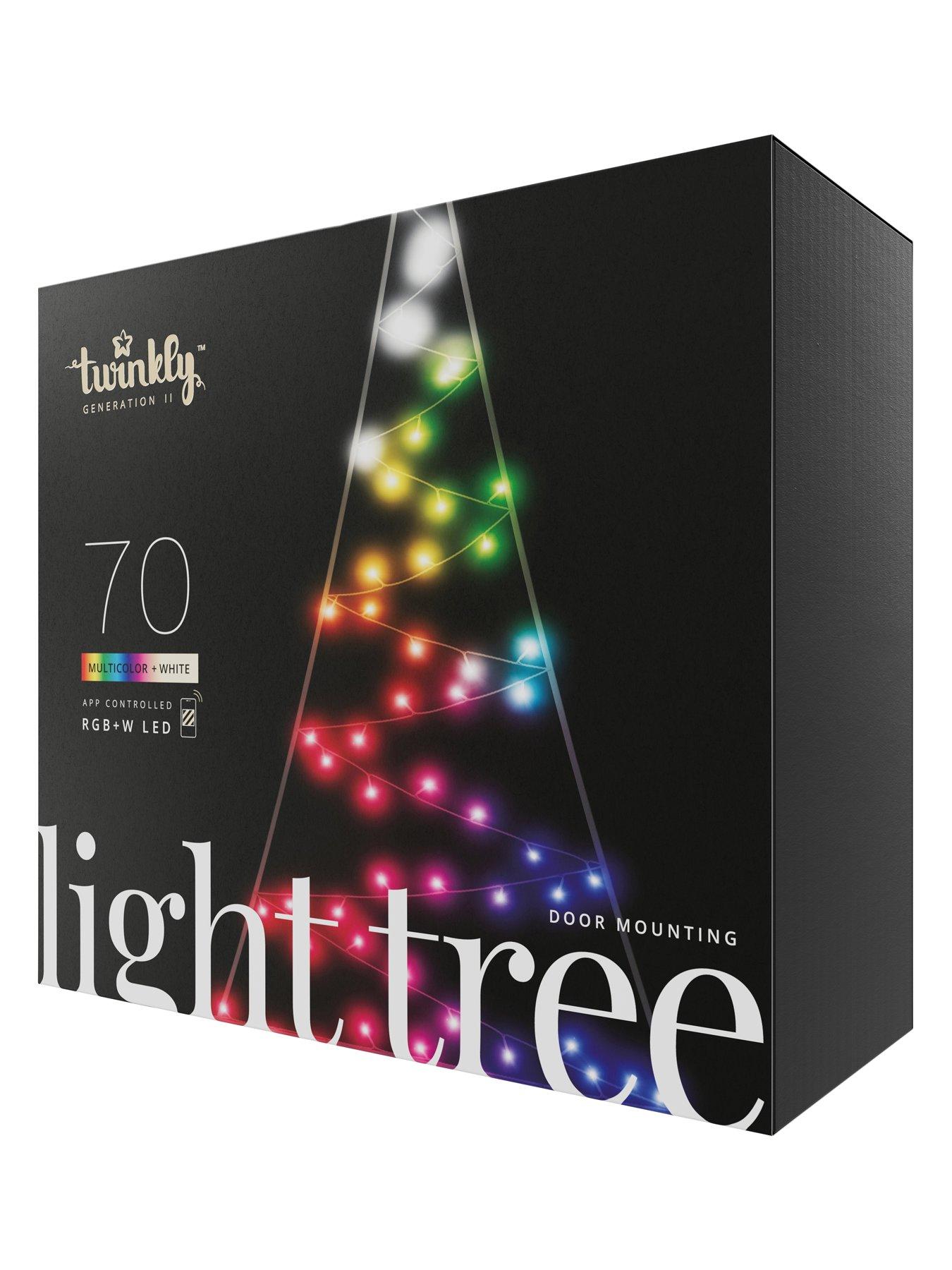 Product photograph of Twinkly Light Tree - 70 Rgb W Led Door Mounting Plug Type G from very.co.uk