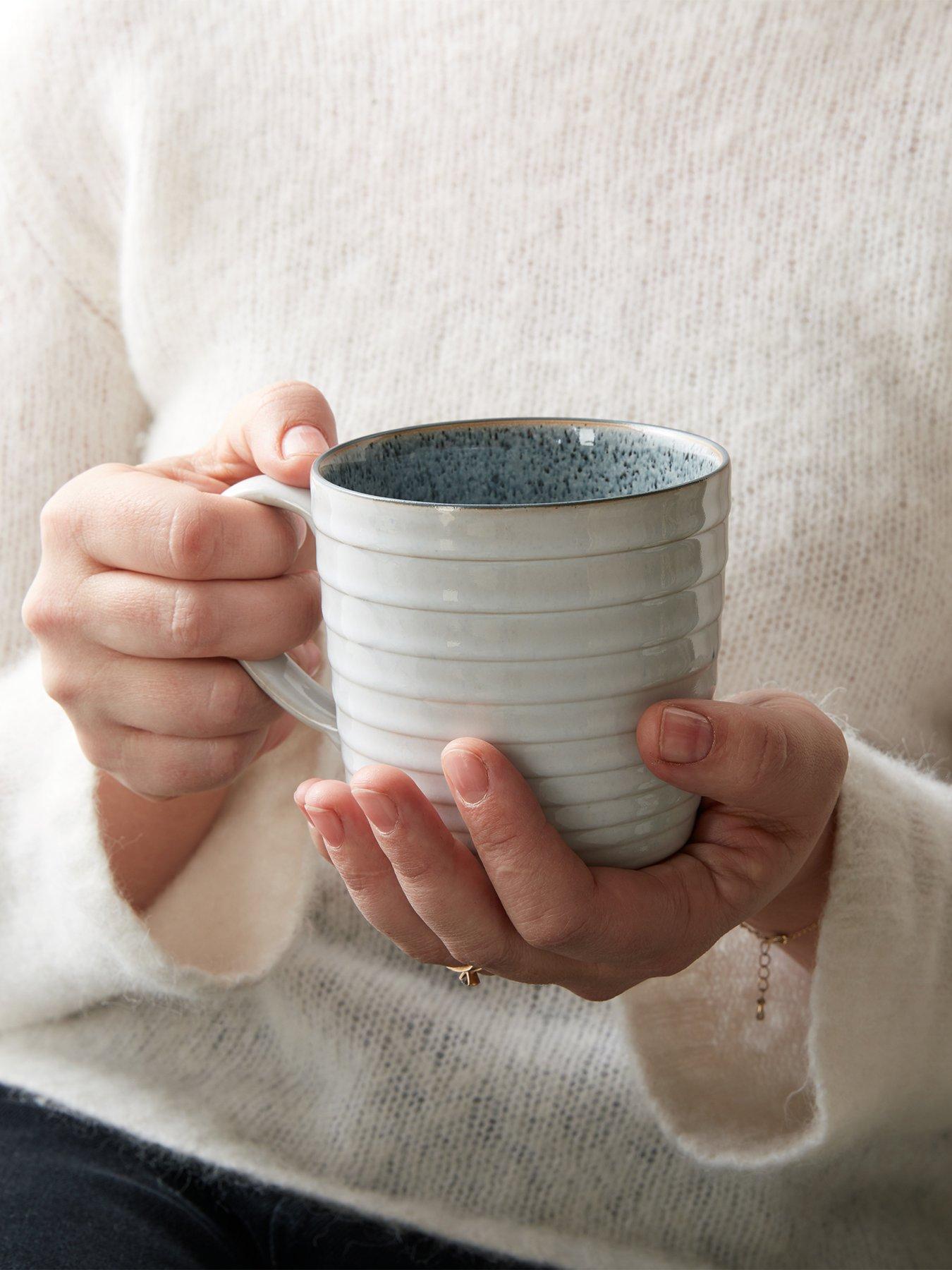 Product photograph of Denby Studio Grey Mugs Set Of 2 from very.co.uk