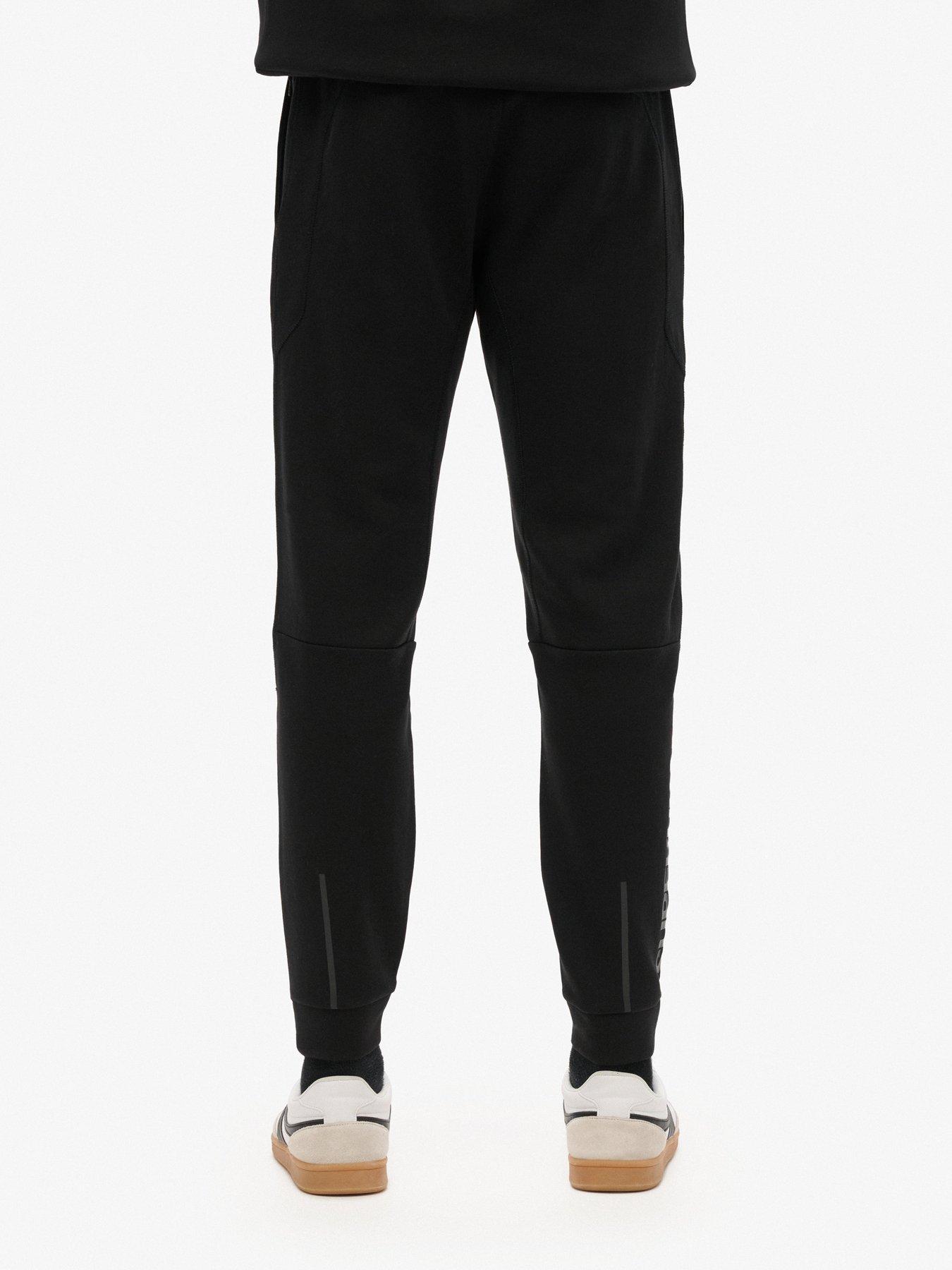 Image 2 of 6 of Superdry Tech Tappered Joggers - Black