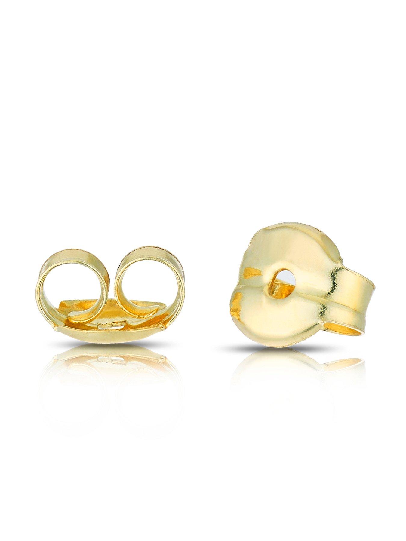 Ernest Jones 9ct Yellow Gold Pearl Knot Stud Earrings Very