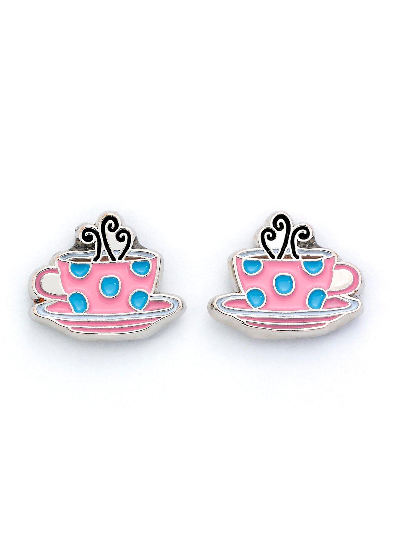 Image 2 of 4 of Friends TV Show Set of 3 Earring Studs; Frame, Coffee Cup, &amp;  Logo