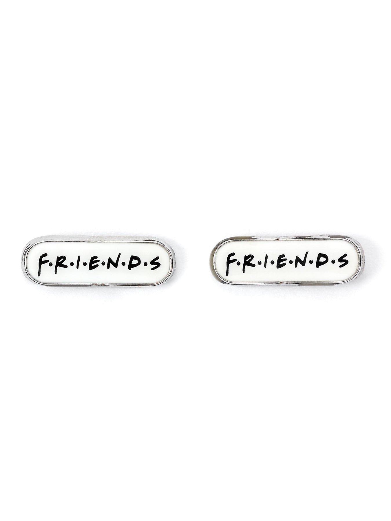 Image 3 of 4 of Friends TV Show Set of 3 Earring Studs; Frame, Coffee Cup, &amp;  Logo