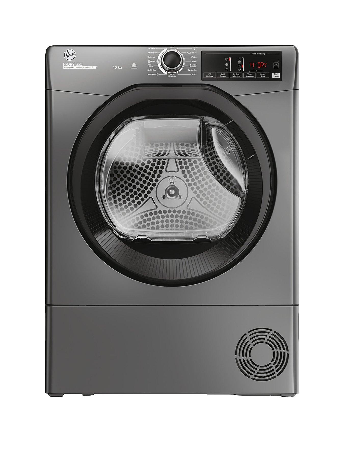 Hoover H-DRY 350 HRE C10TBER-80 Wifi Connected 10kg Condenser Tumble Dryer, B-Rated - Graphite
