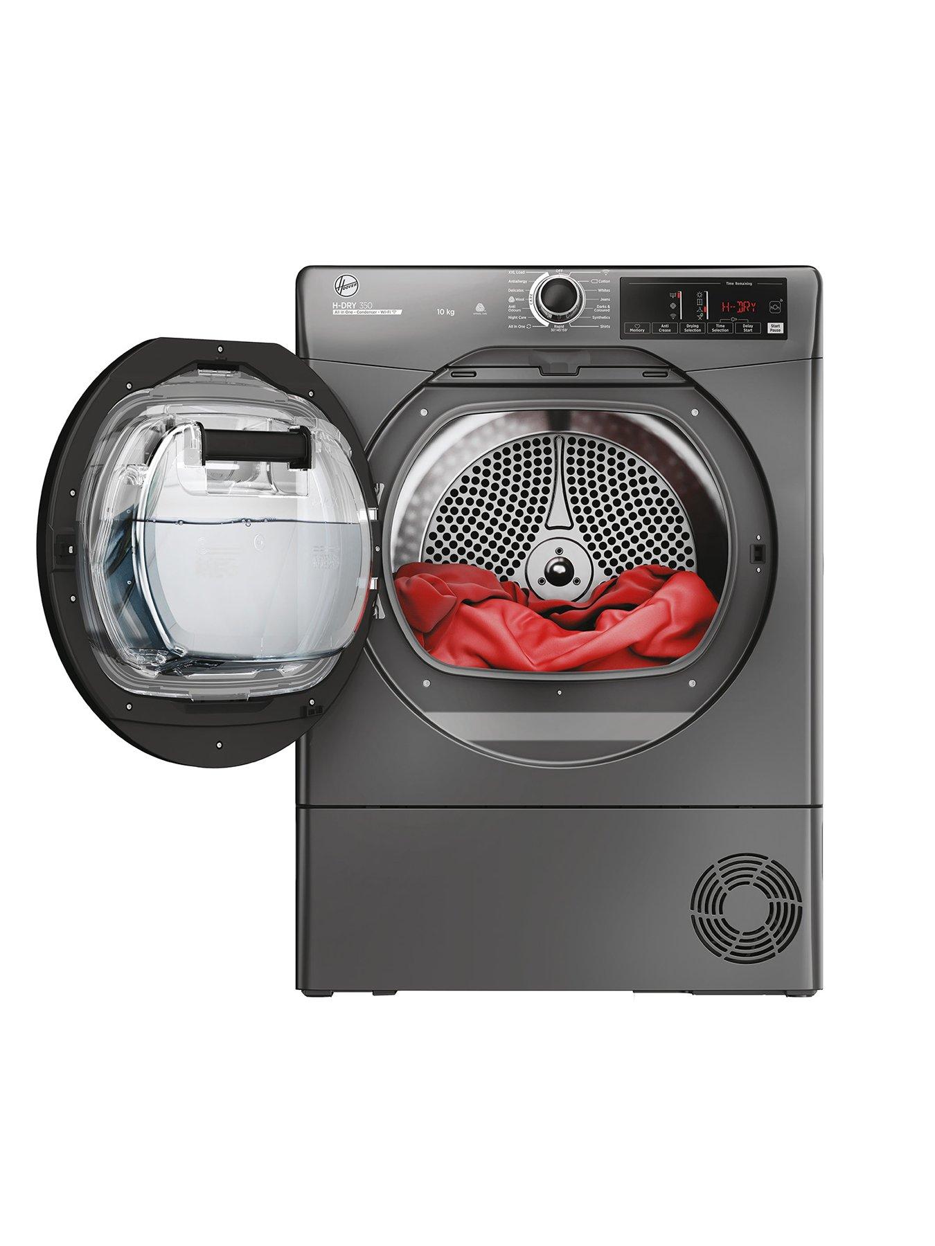 Image 2 of 7 of Hoover H-DRY 350 HRE C10TBER-80 Wifi Connected 10kg Condenser Tumble Dryer,&nbsp;B-Rated - Graphite