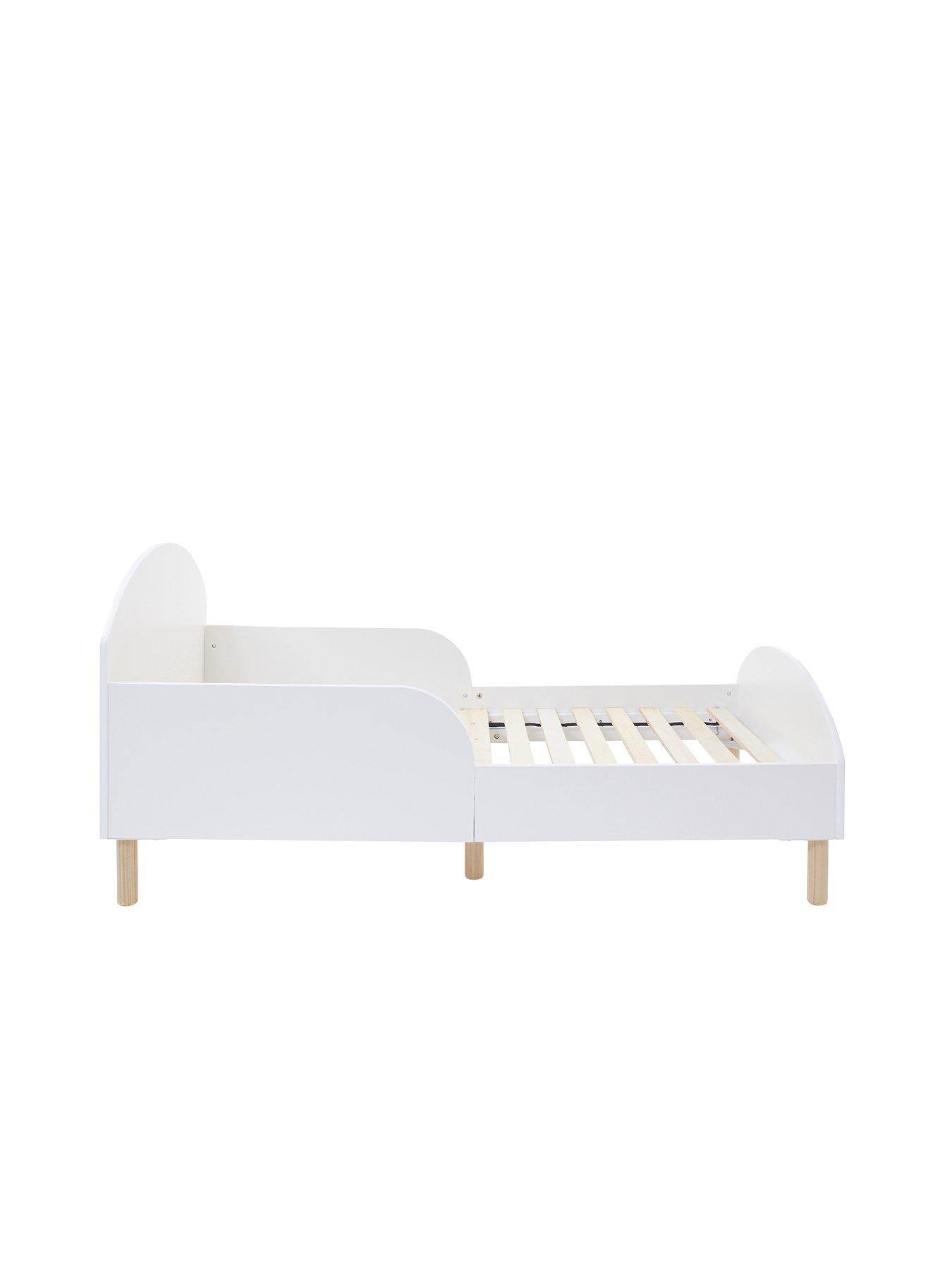 Image 5 of 7 of Liberty House White Toddler Bed with Car Decal