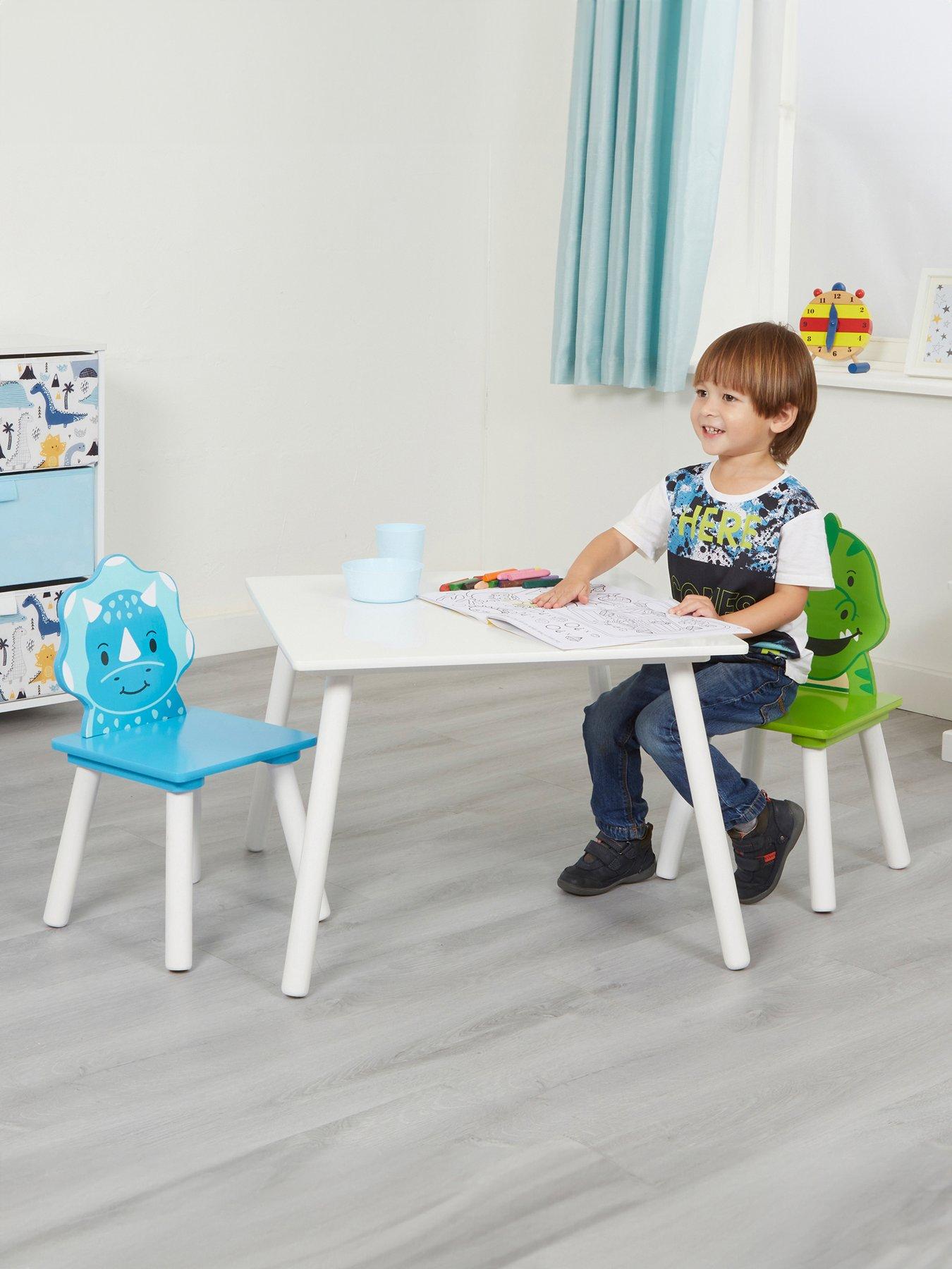 Image 1 of 7 of Liberty House Kids Dinosaur Table and Two Chairs set