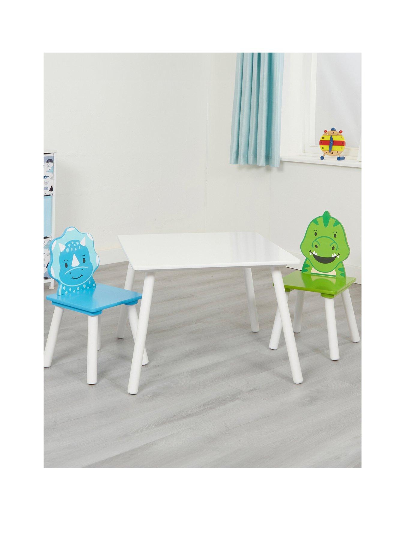 Image 3 of 7 of Liberty House Kids Dinosaur Table and Two Chairs set