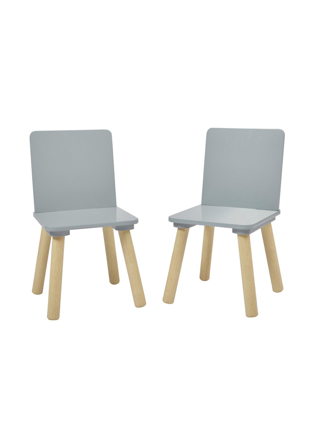 Image 5 of 7 of Liberty House Kids Grey and Pinewood Table and Two Chairs set