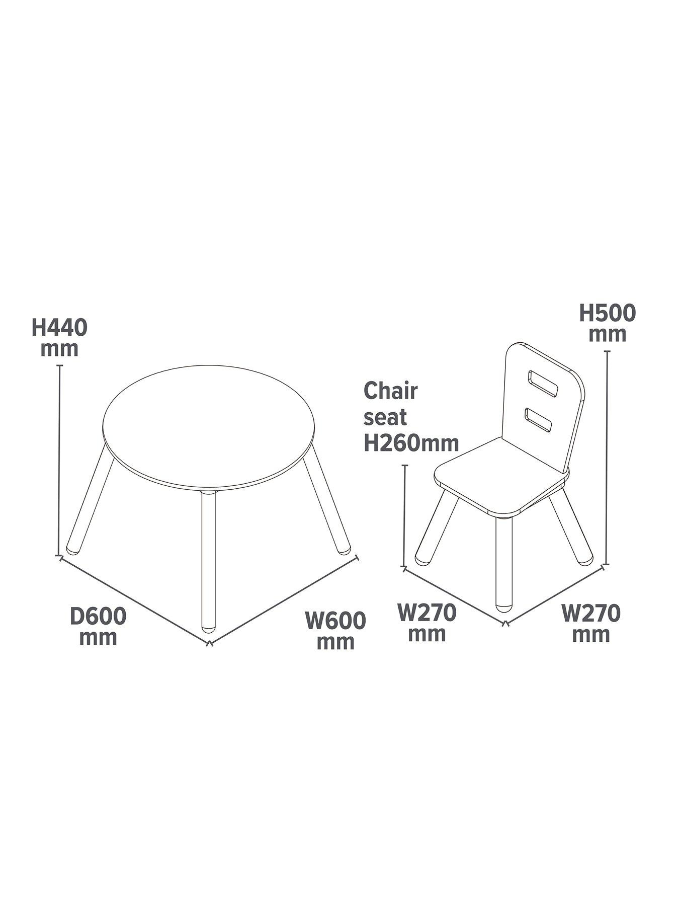 Image 7 of 7 of Liberty House Kids Round Table And&nbsp;Two Chairs Set