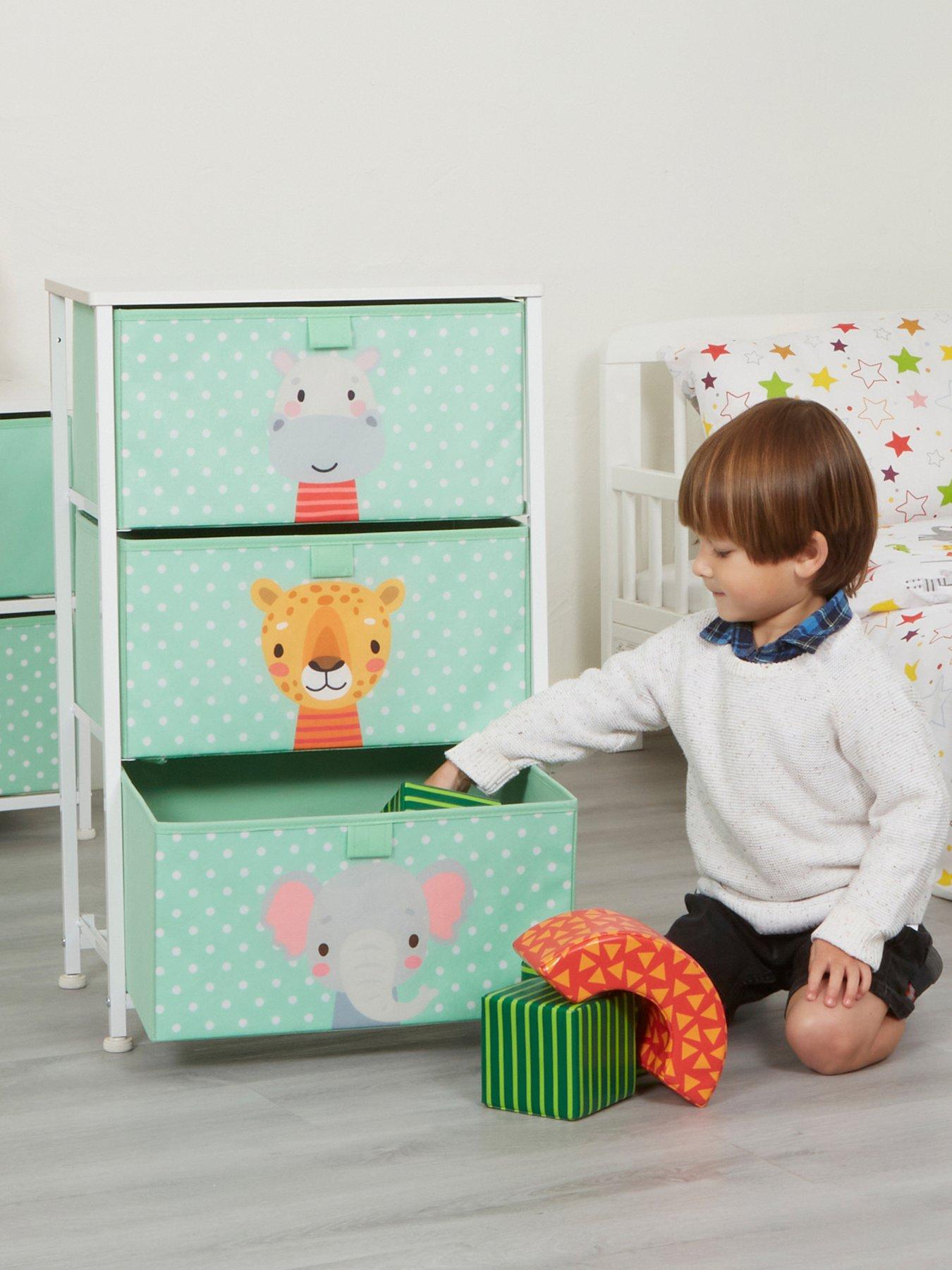 Product photograph of Liberty House Jungle Three Drawer Storage Chest from very.co.uk