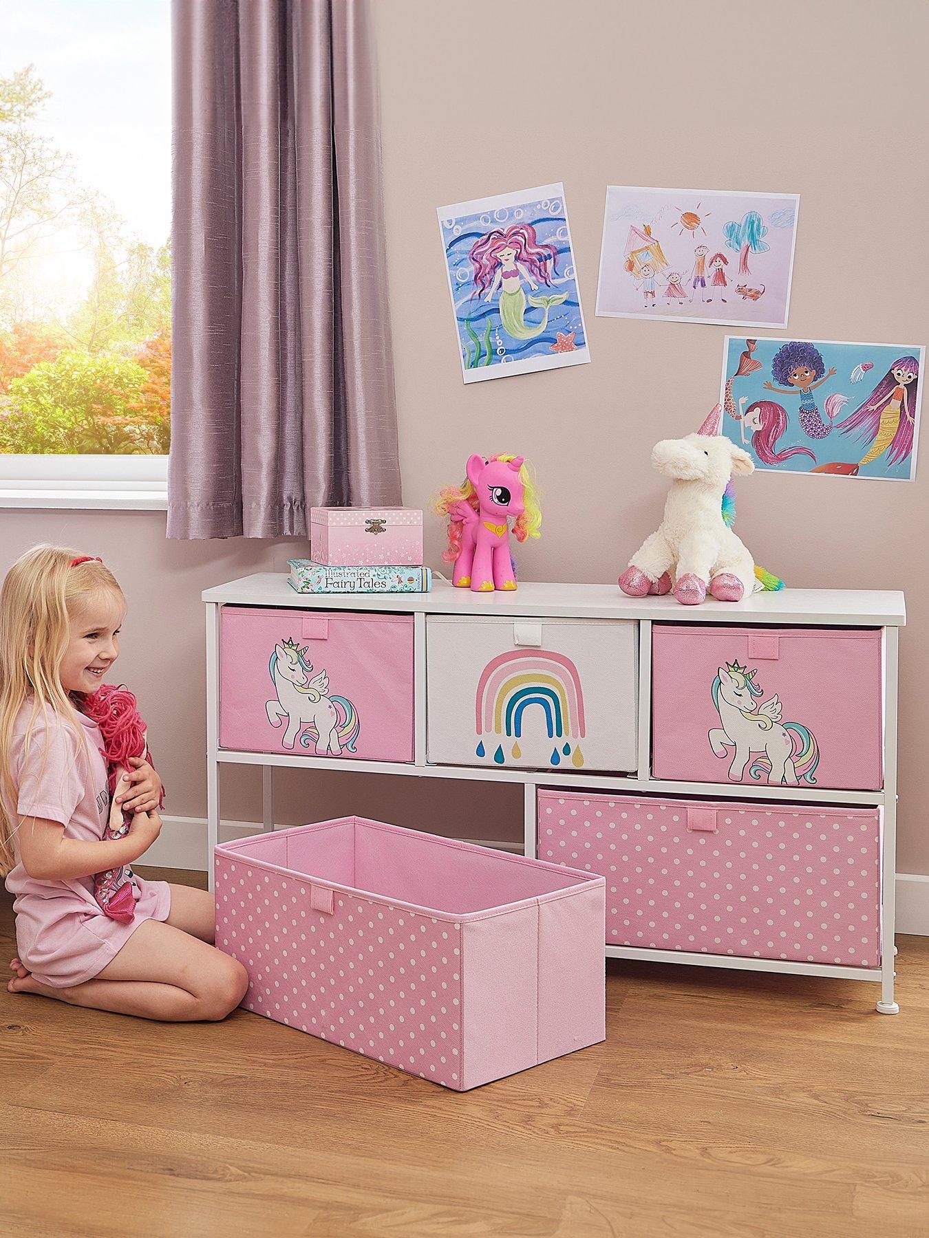 Product photograph of Liberty House Unicorn Five Drawer Storage Chest from very.co.uk