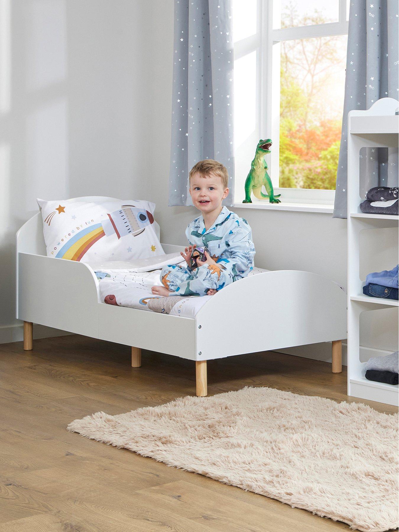 Product photograph of Liberty House White Toddler Bed from very.co.uk