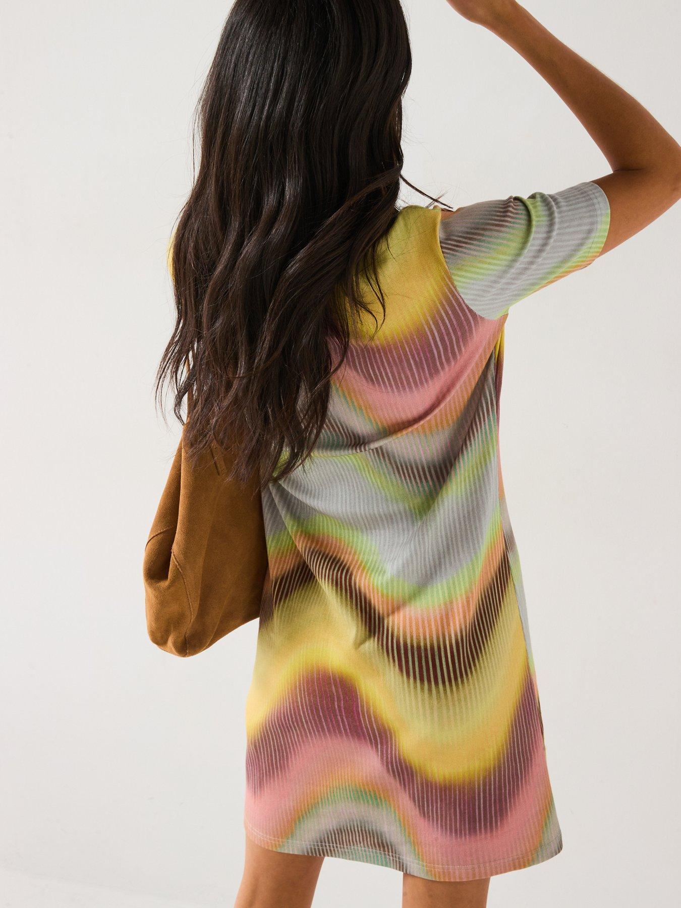 paul smith t shirt dress PS PAUL SMITH Swirl T-Shirt Dress - Multi