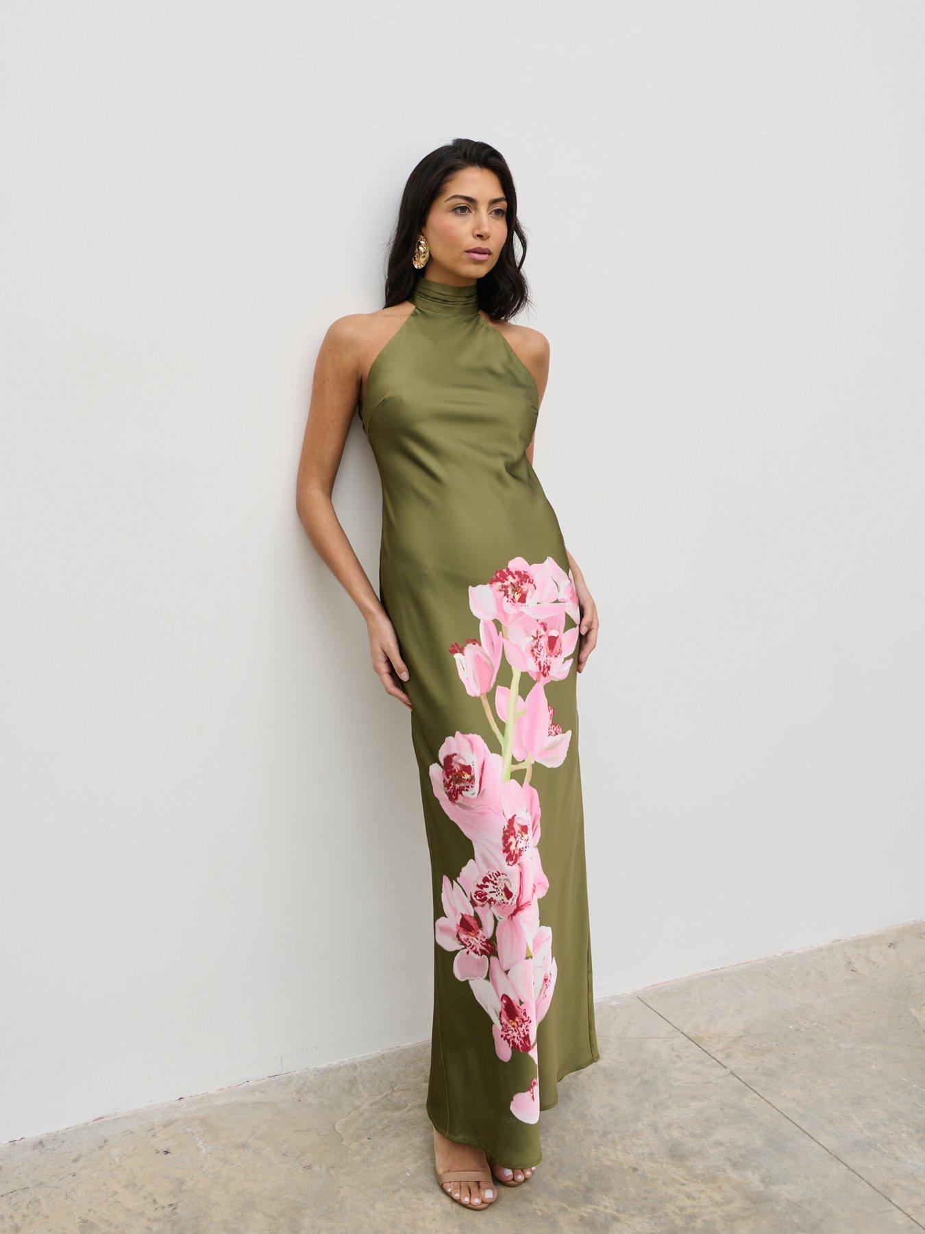 undefined Kiara Halterneck Maxi Dress