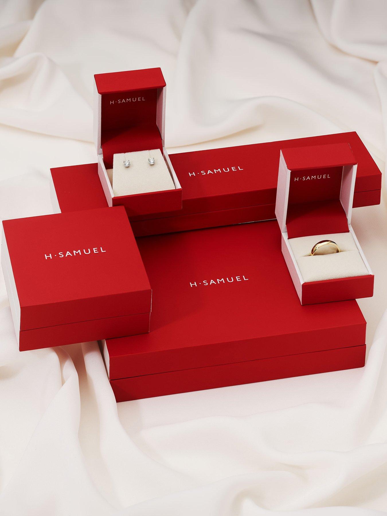 Image 4 of 4 of H. Samuel Platinum 5mm Heavy D Shape Wedding Ring