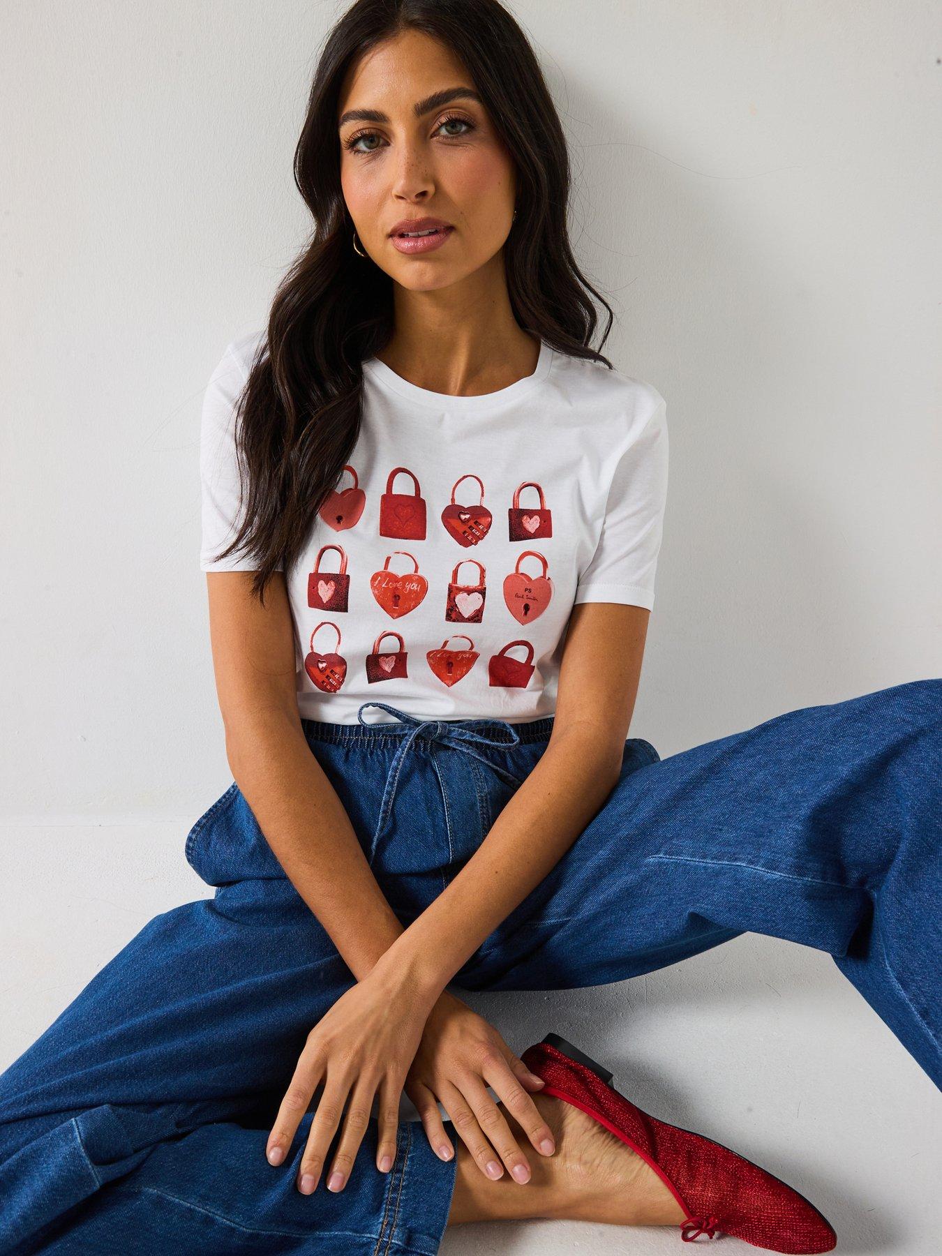 undefined Padlocks Print T-Shirt - White