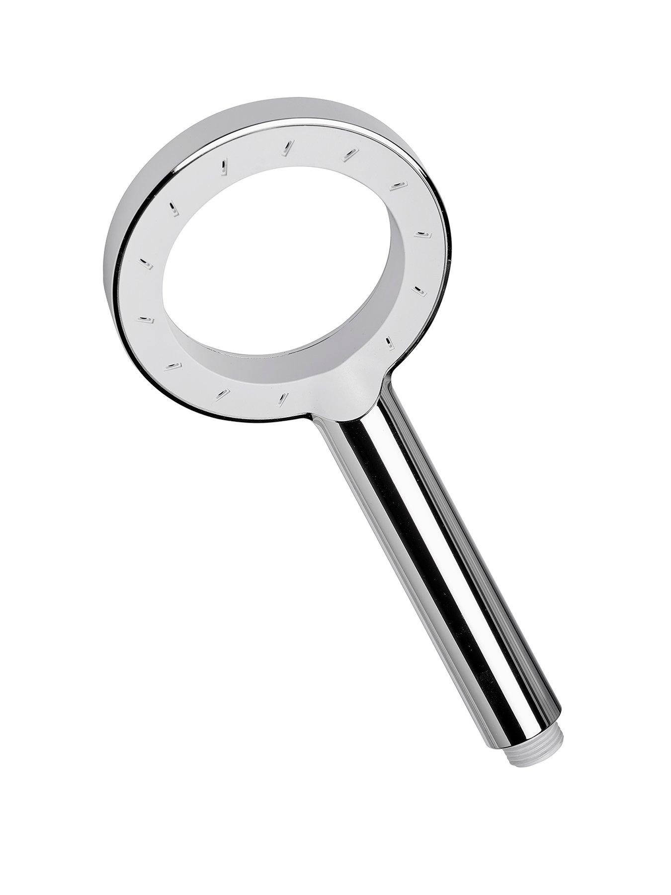 Product photograph of Triton Kylie Universal Single Spray Shower Head - Chrome from very.co.uk