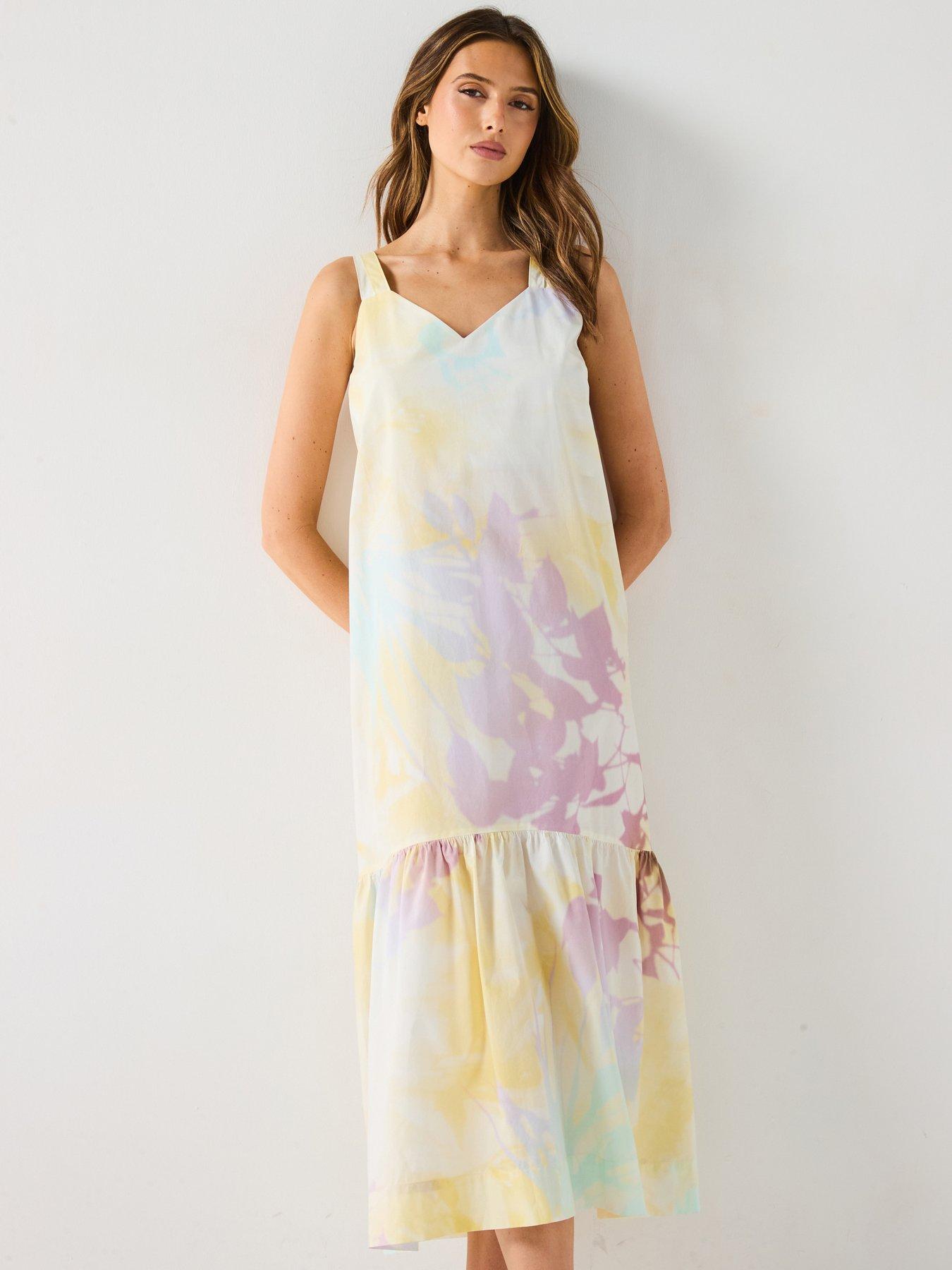 undefined Floral Sun Dress - Yellow