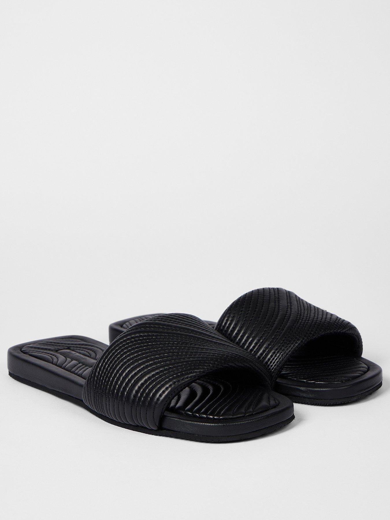 Image 2 of 4 of PS PAUL SMITH Laurel Swirl Slip On Sandals - Black