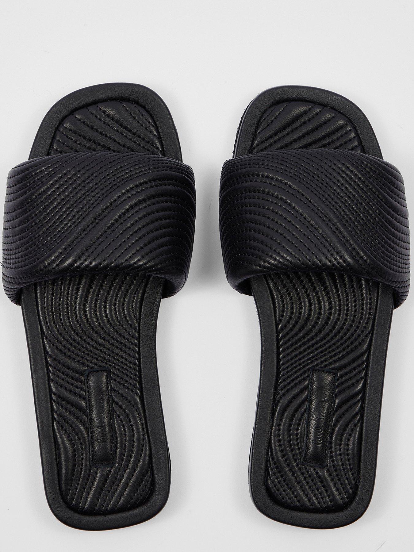 Image 3 of 4 of PS PAUL SMITH Laurel Swirl Slip On Sandals - Black
