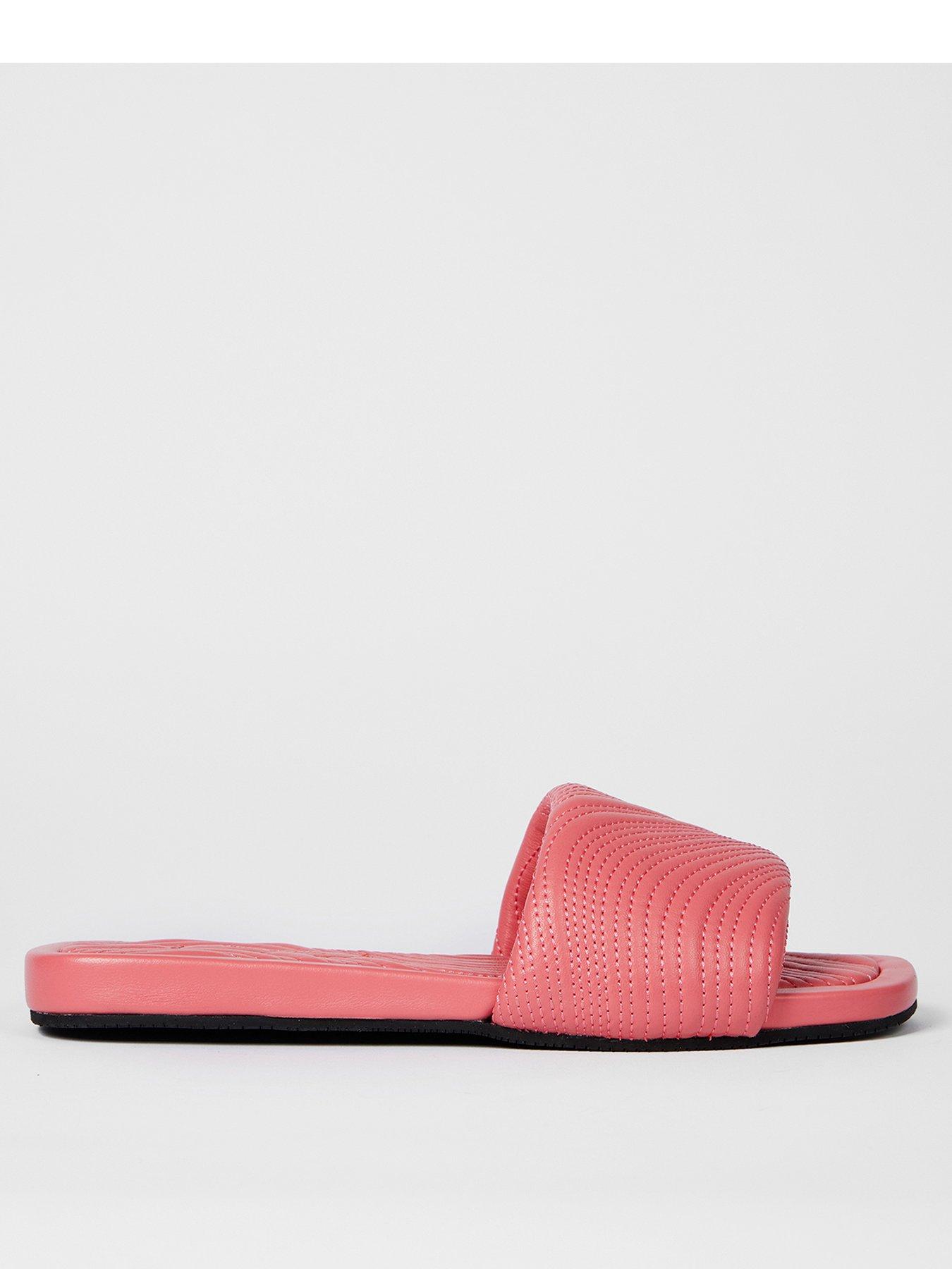 undefined Laurel Swirl Slip On Sandals - Orange