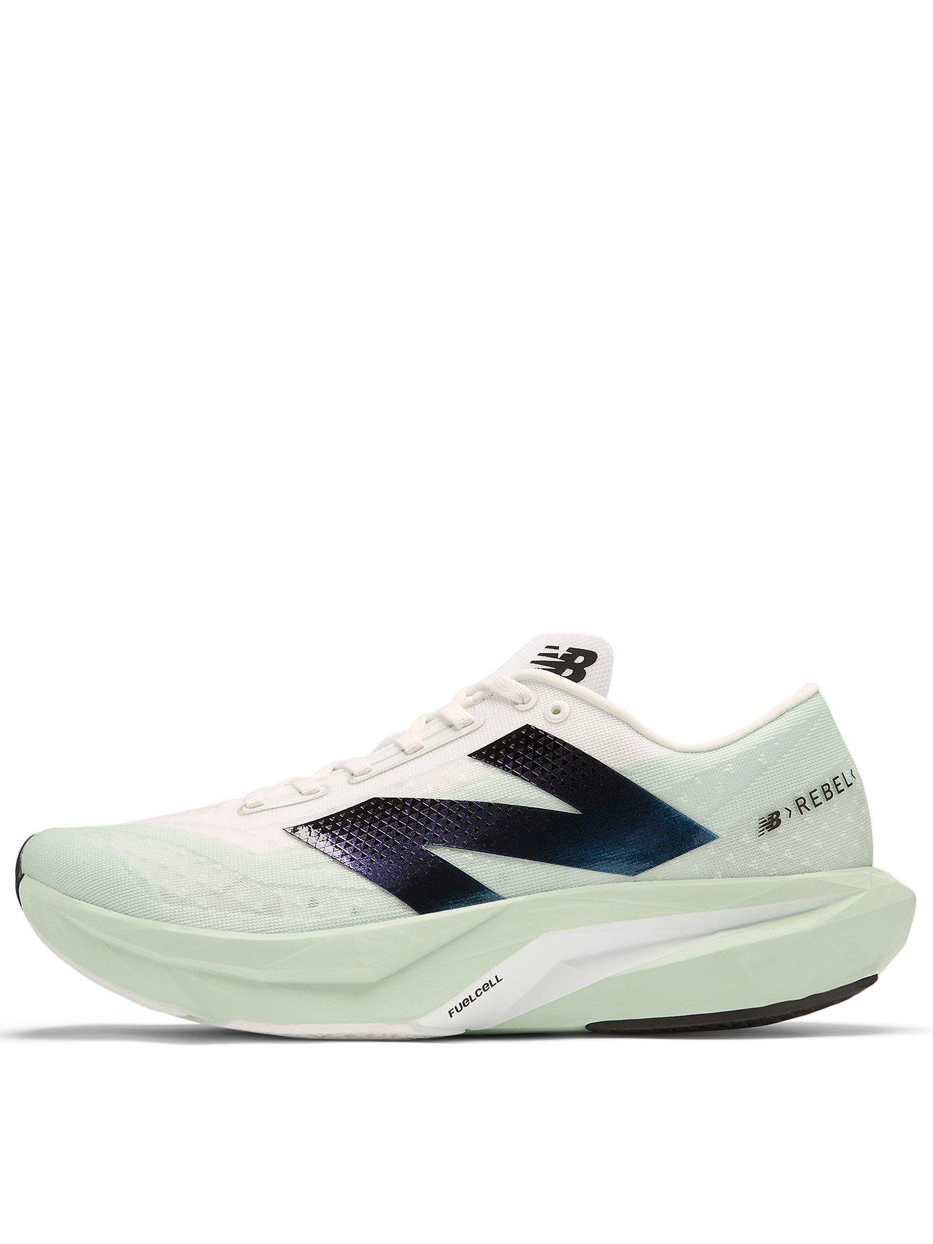 undefined Mens Running Fuelcell Rebel V4 Trainers - White/green