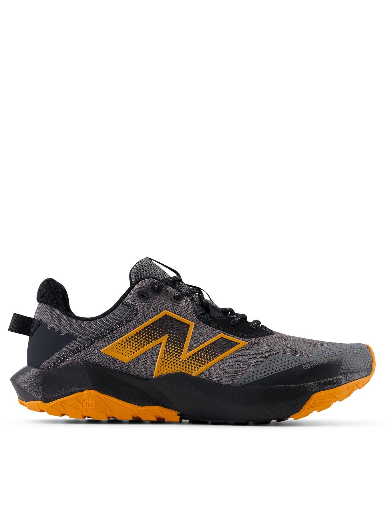 undefined Mens Trail Running Dynasoft Nitrel V6 Trainers - Grey/Orange