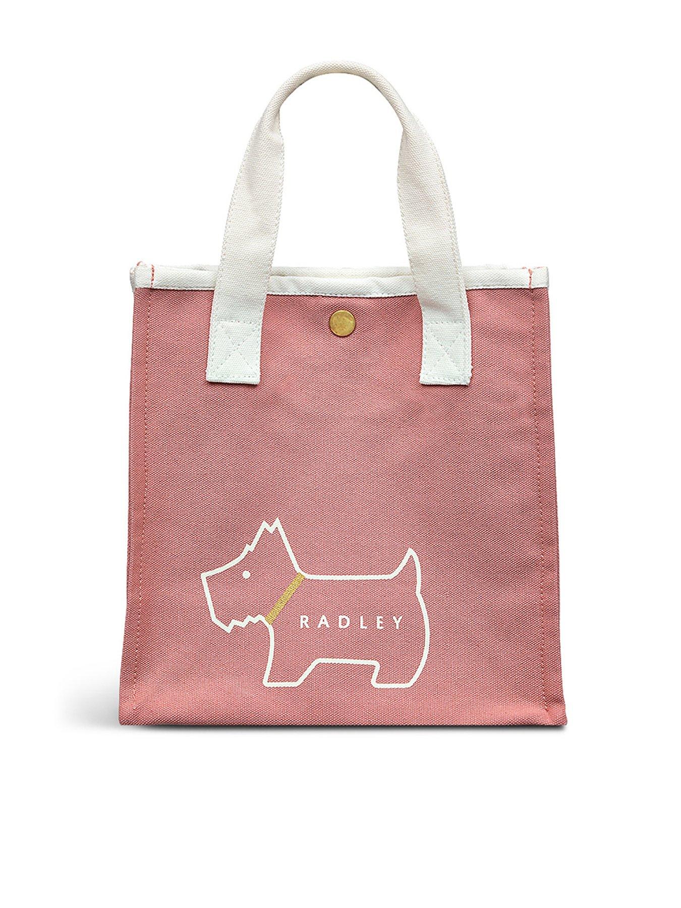 undefined Heritage Dog Outline Small Open Top Grab Bag - Pink