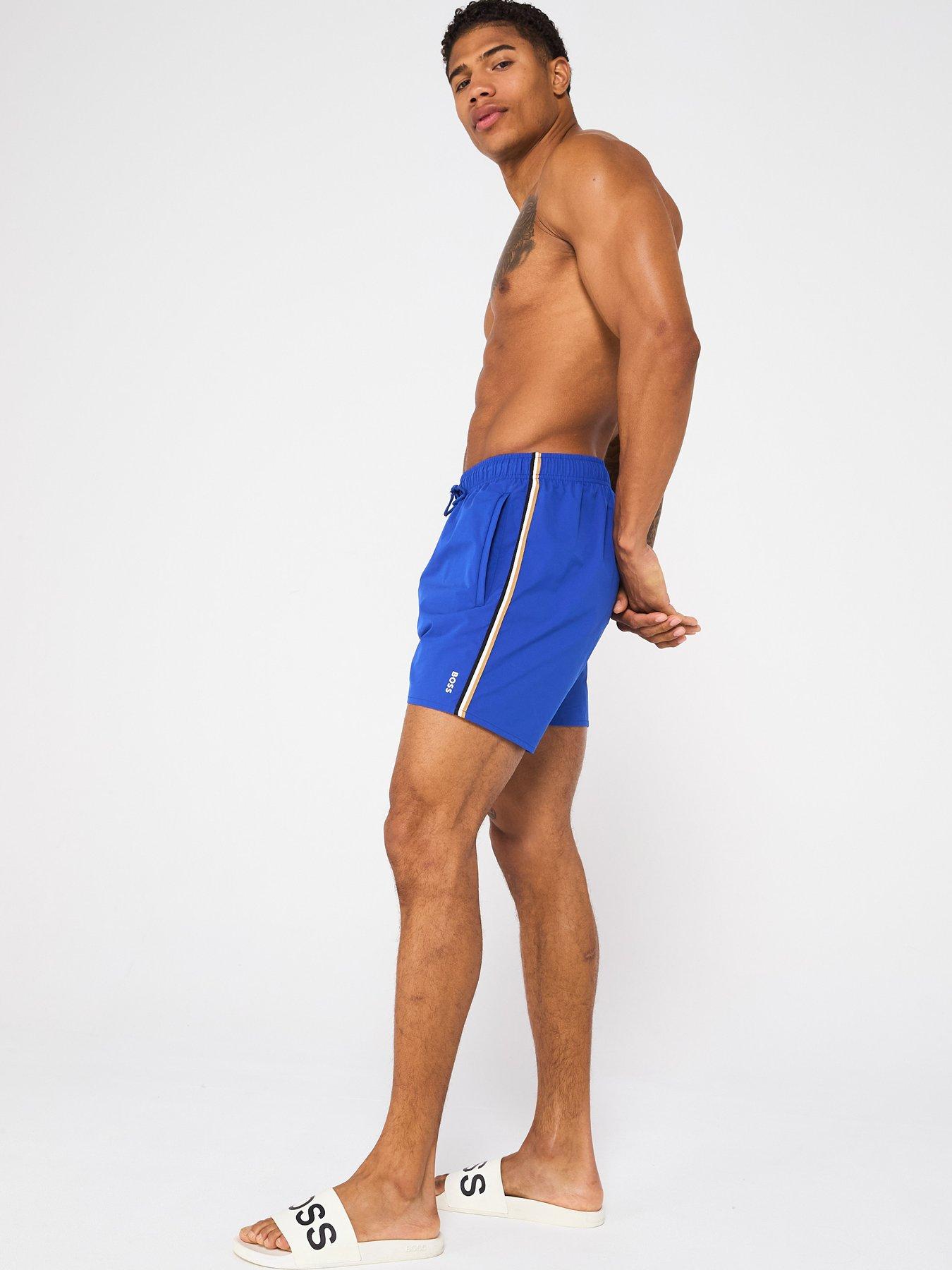 Image 3 of 5 of BOSS Iconic Swim Shorts - Blue