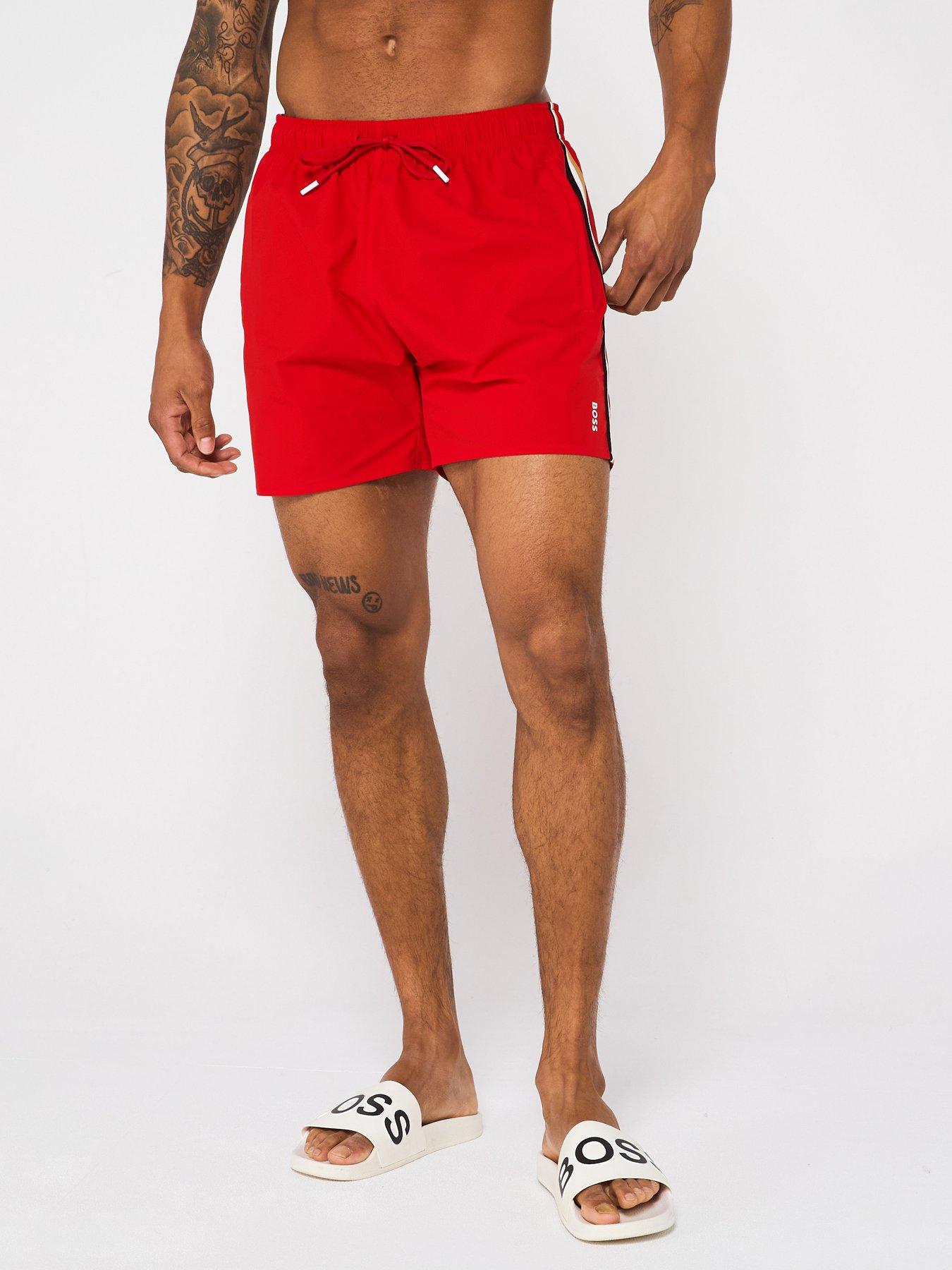 undefined Iconic Swim Shorts - Red
