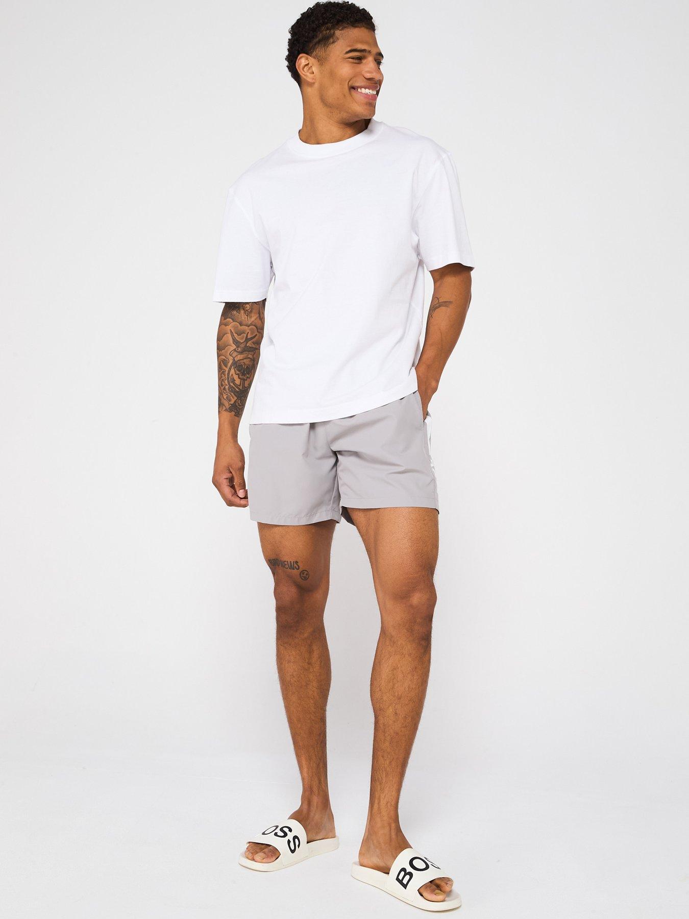 Image 3 of 6 of BOSS Dolphin Swim Shorts -Grey