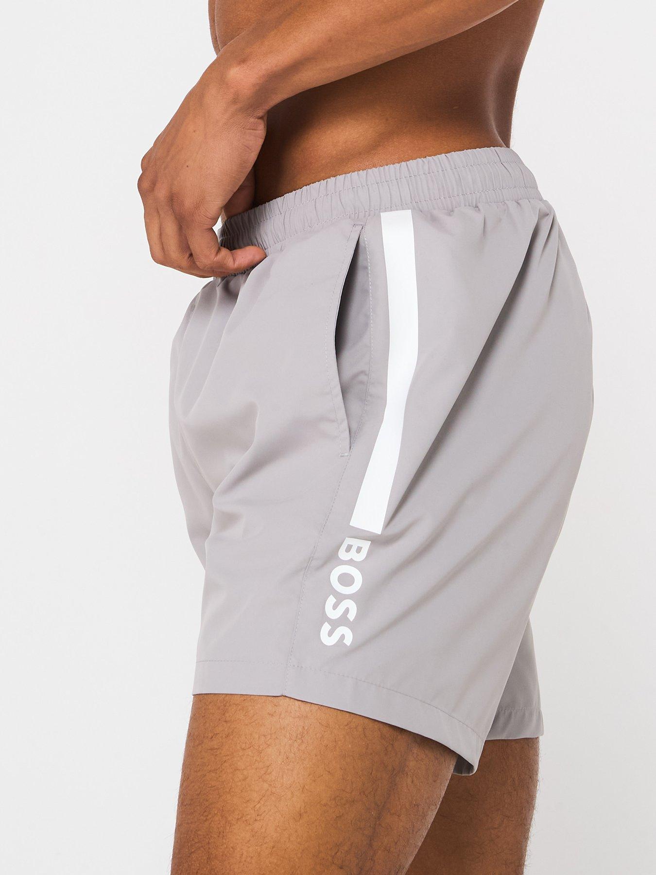 Image 4 of 6 of BOSS Dolphin Swim Shorts -Grey
