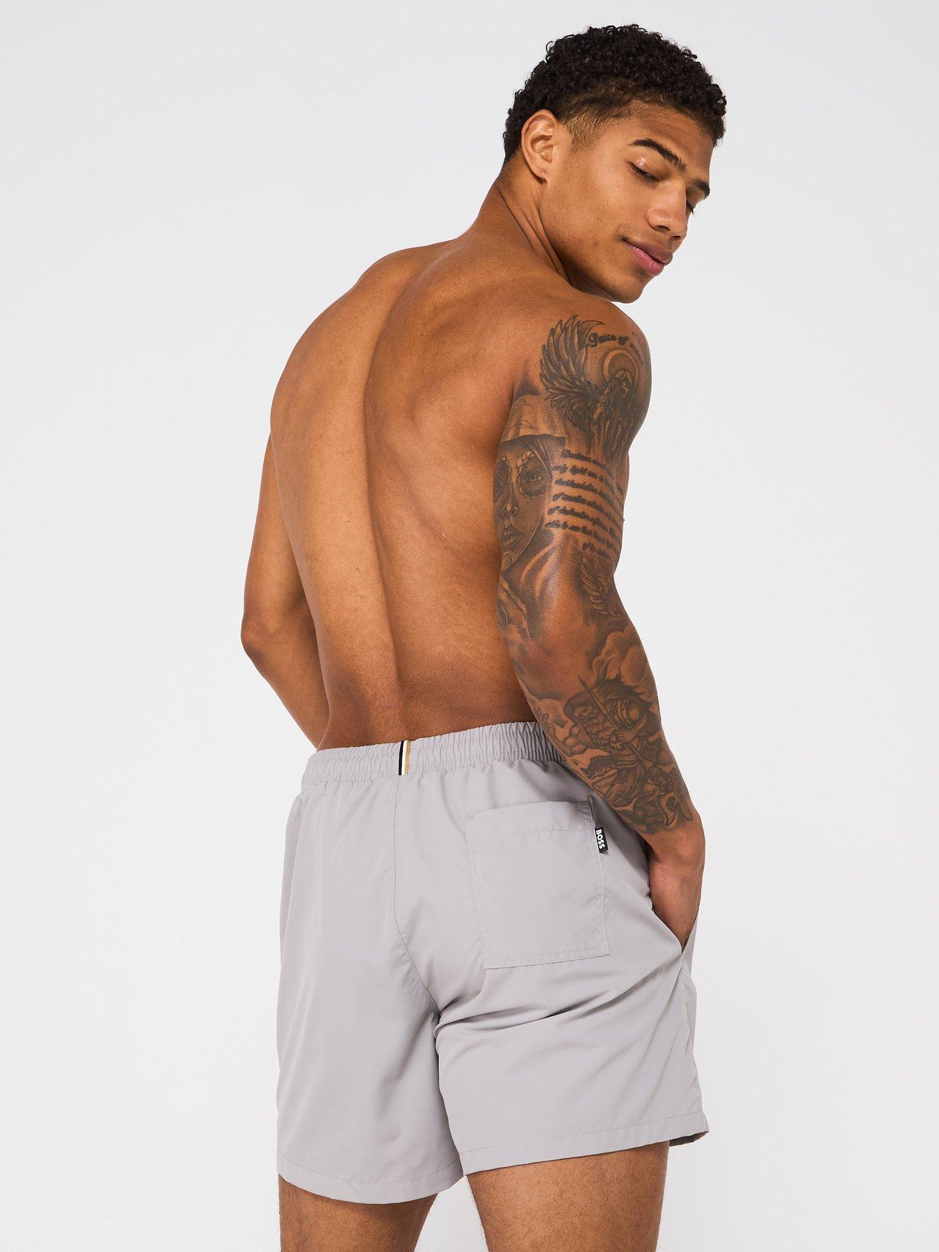 Image 5 of 6 of BOSS Dolphin Swim Shorts -Grey