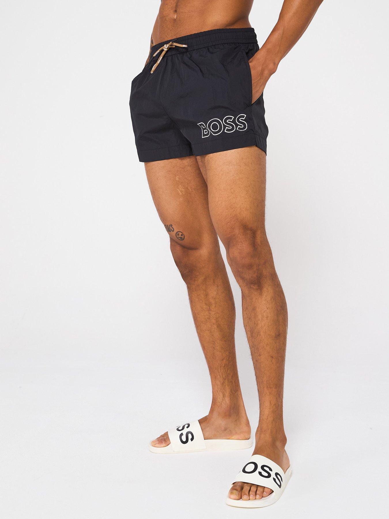 Image 1 of 6 of BOSS Mooneye Swim Shorts - Black